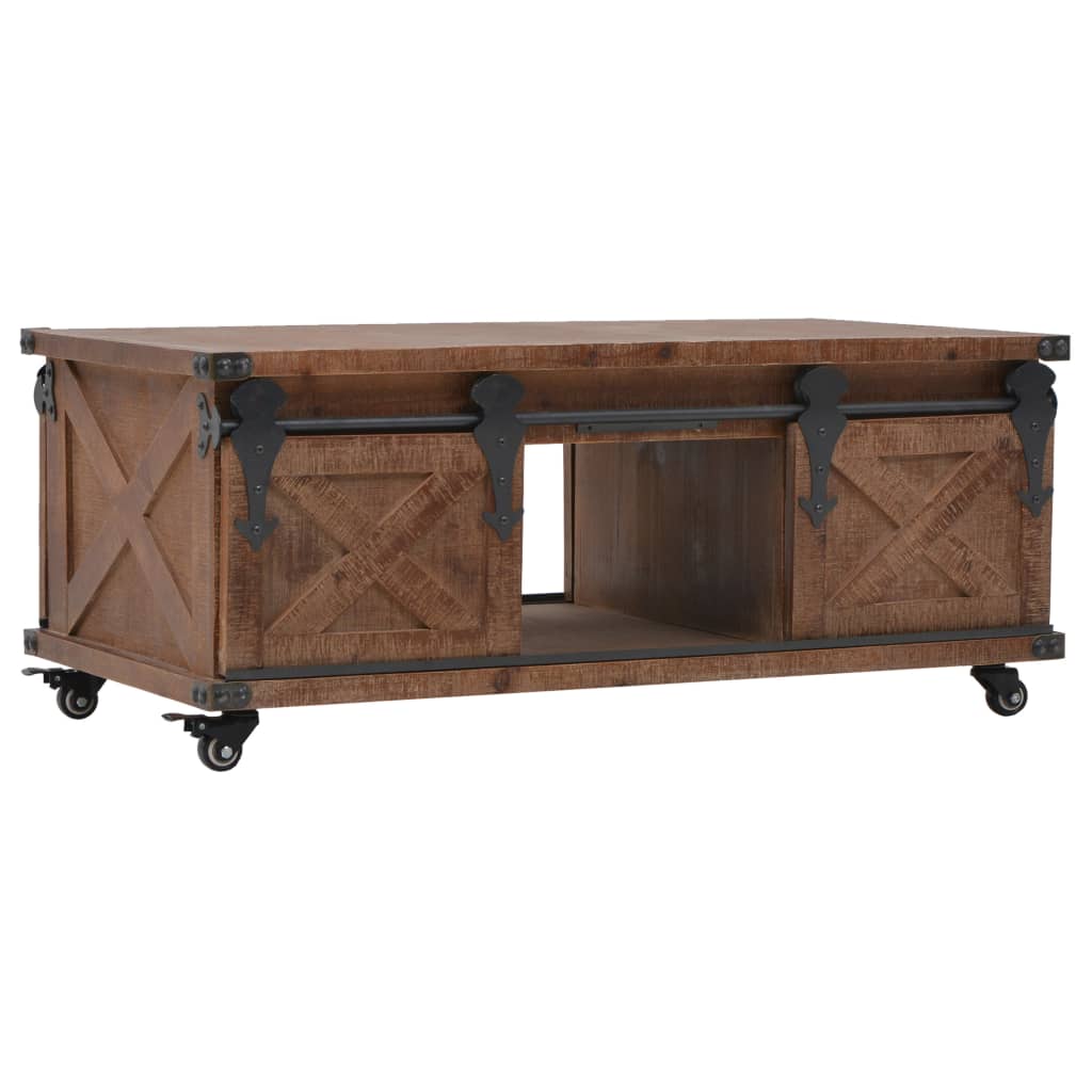 Coffee Table Solid Fir Wood 91x51x38 cm Brown- Coffee Tables - HomeShopIreland - Home Shop Ireland - Coffee Tables - Coffee Table Solid Fir Wood 91x51x38 cm Brown