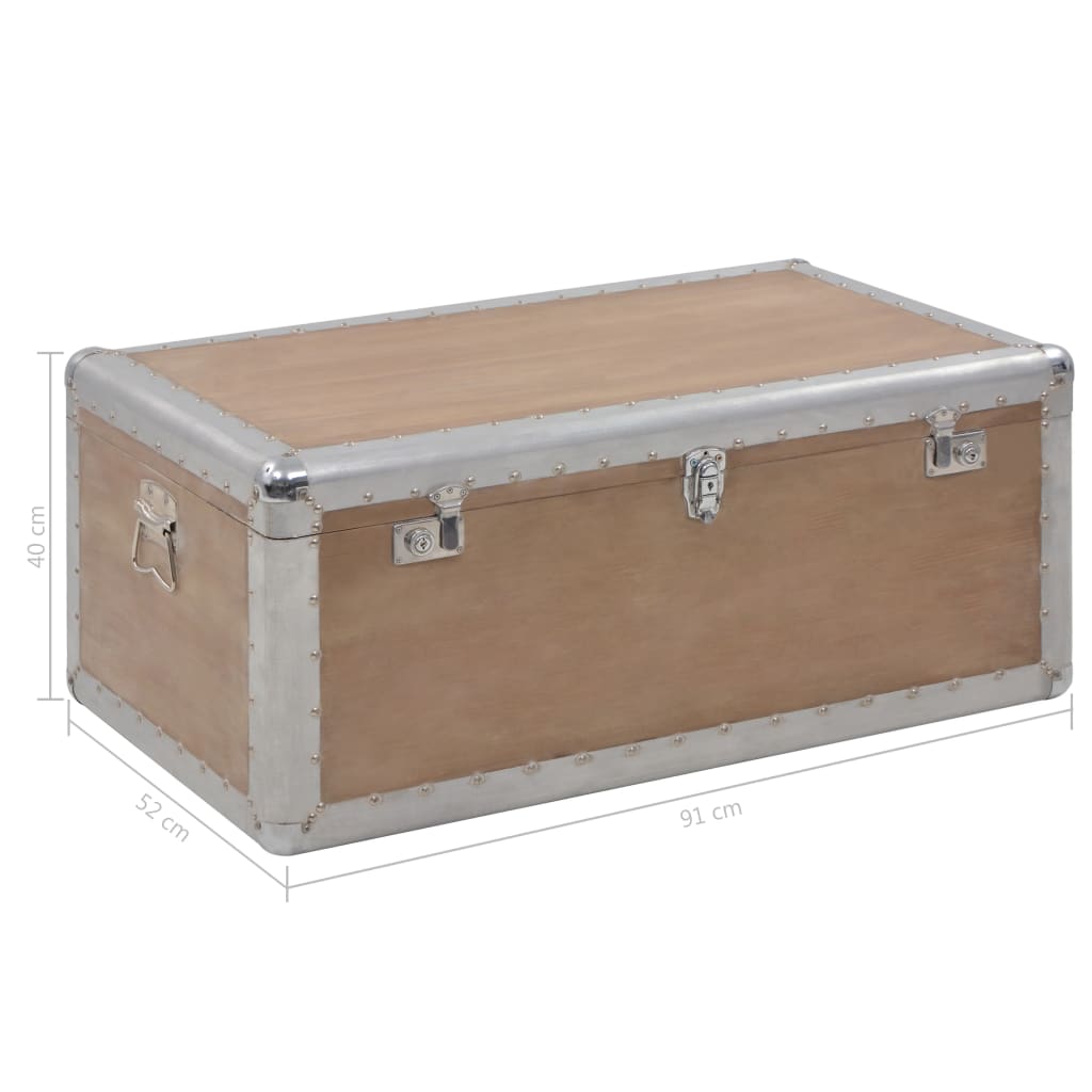 Storage Box Solid Fir Wood 91x52x40 cm Brown- Storage Chests - HomeShopIreland - Home Shop Ireland - Storage Chests - Storage Box Solid Fir Wood 91x52x40 cm Brown