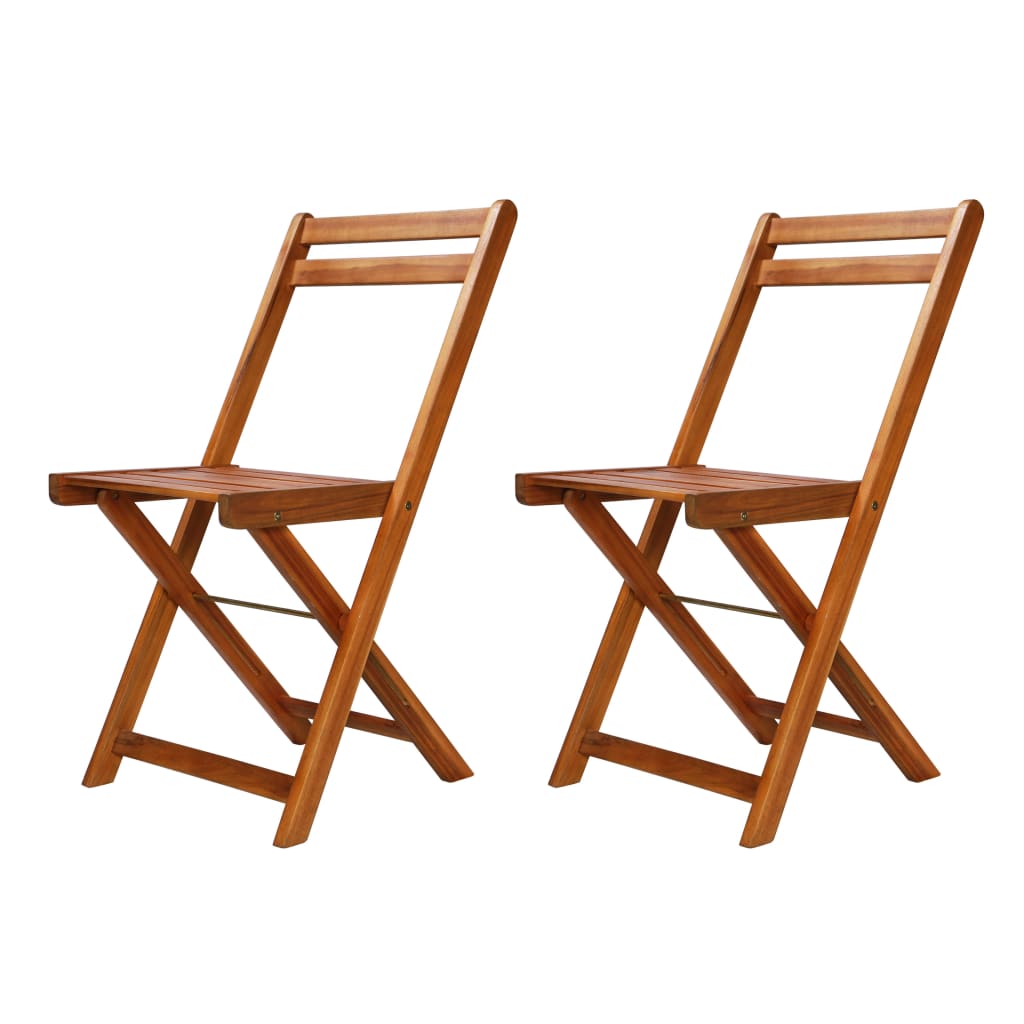 3 Piece Folding Bistro Set Solid Acacia Wood- Outdoor Furniture Sets - HomeShopIreland - Home Shop Ireland - Outdoor Furniture Sets - 3 Piece Folding Bistro Set Solid Acacia Wood