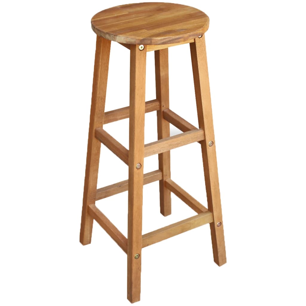 Bar Chairs 2 pcs Solid Acacia Wood- Table & Bar Stools - HomeShopIreland - Home Shop Ireland - Table & Bar Stools - Bar Chairs 2 pcs Solid Acacia Wood