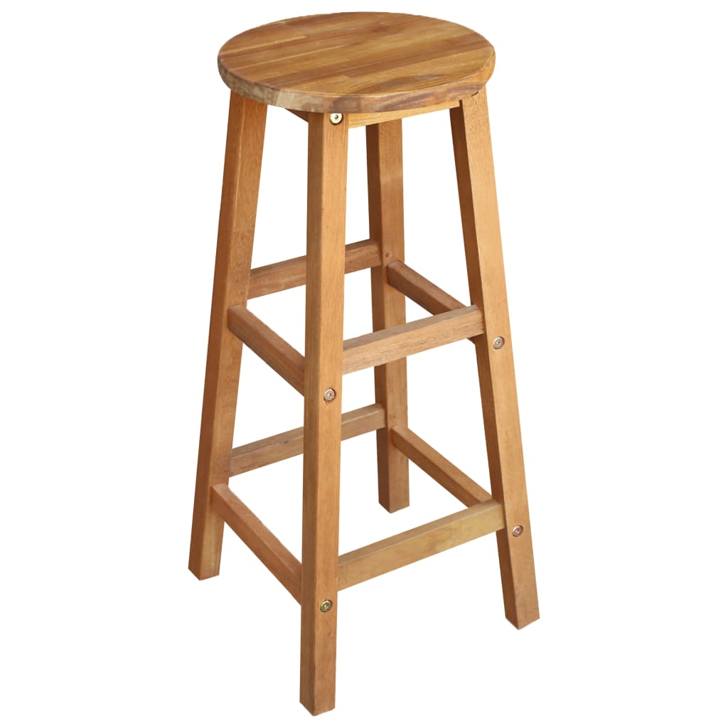 Bar Chairs 2 pcs Solid Acacia Wood- Table & Bar Stools - HomeShopIreland - Home Shop Ireland - Table & Bar Stools - Bar Chairs 2 pcs Solid Acacia Wood