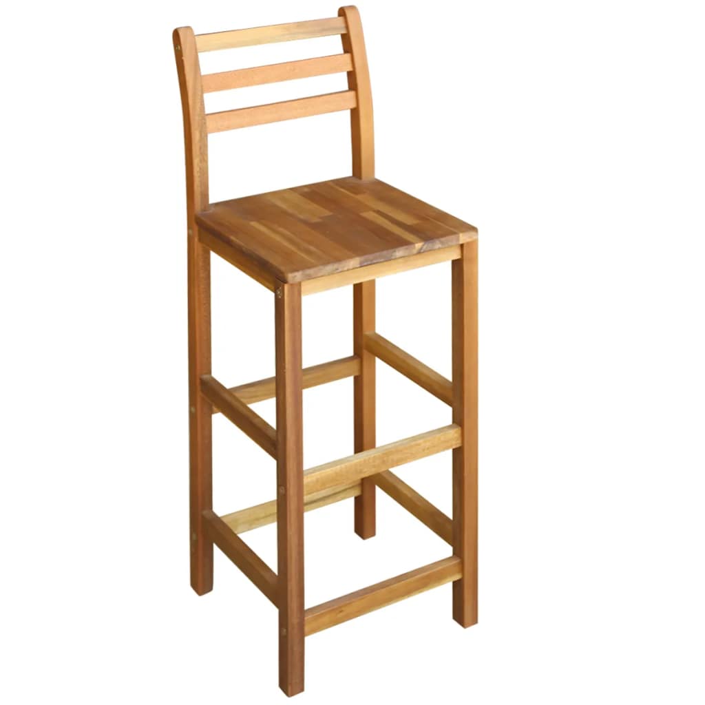 Bar Table and Chair Set 7 Pieces Solid Acacia Wood- Kitchen & Dining Furniture Sets - HomeShopIreland - Home Shop Ireland - Kitchen & Dining Furniture Sets - Bar Table and Chair Set 7 Pieces Solid Acacia Wood