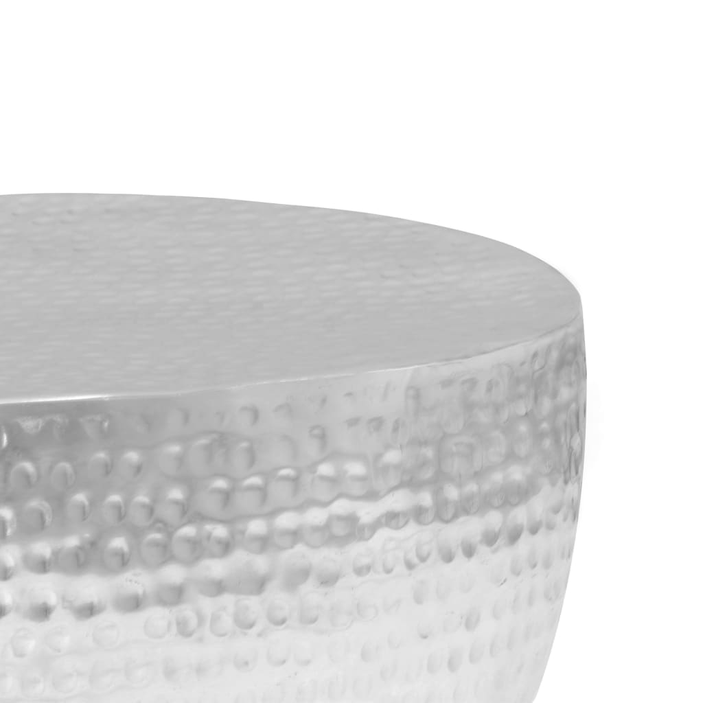 Coffee Table Hammered Silver 100x50x28 cm Aluminium- Coffee Tables - HomeShopIreland - Home Shop Ireland - Coffee Tables - Coffee Table Hammered Silver 100x50x28 cm Aluminium