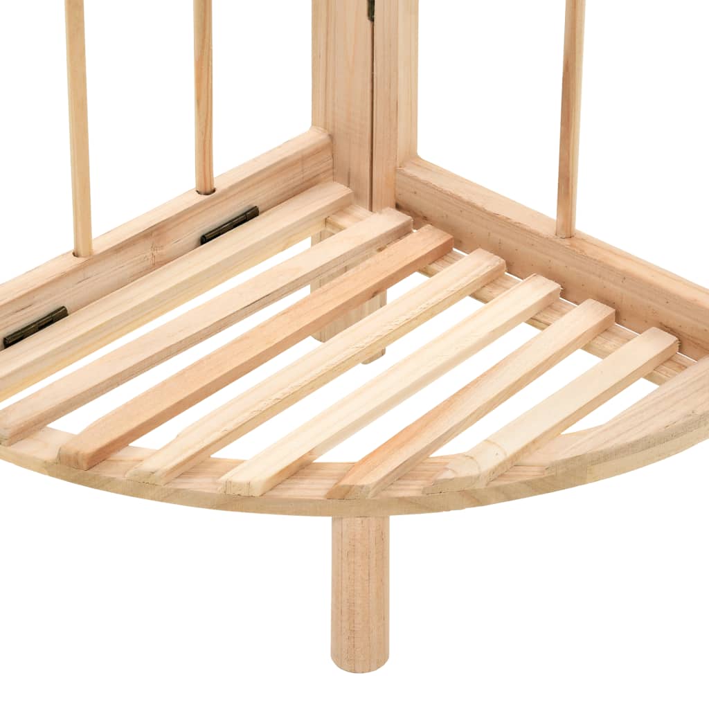Corner Shelf Cedar Wood 27x27x110 cm- Bookcases & Standing Shelves - HomeShopIreland - Home Shop Ireland - Bookcases & Standing Shelves - Corner Shelf Cedar Wood 27x27x110 cm