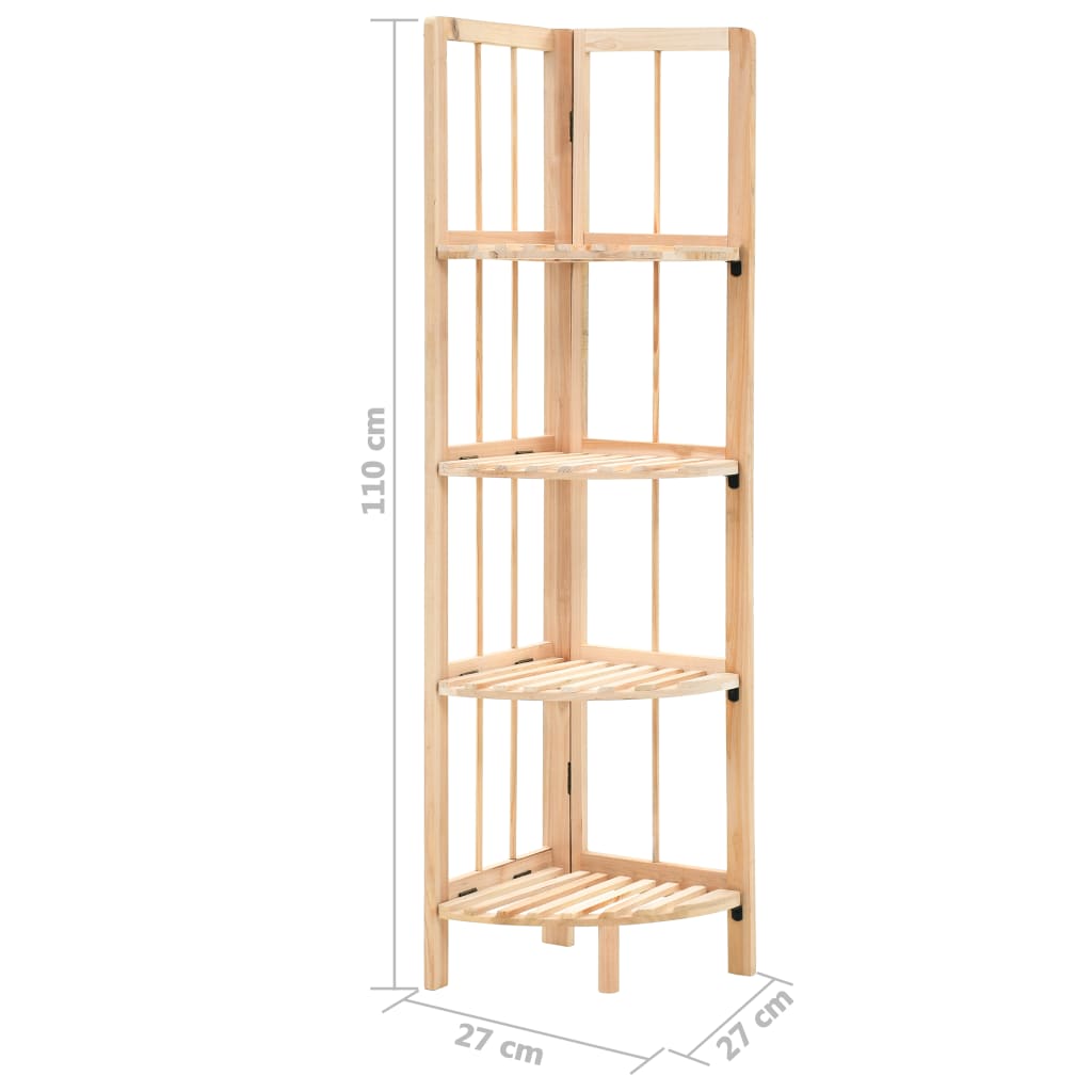 Corner Shelf Cedar Wood 27x27x110 cm- Bookcases & Standing Shelves - HomeShopIreland - Home Shop Ireland - Bookcases & Standing Shelves - Corner Shelf Cedar Wood 27x27x110 cm