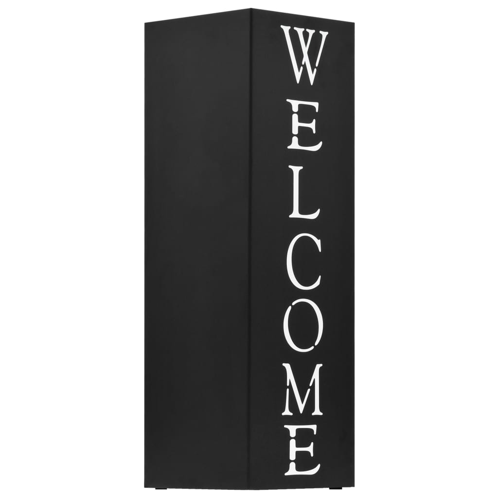 Umbrella Stand Welcome Steel Black- Umbrella Stands & Racks - HomeShopIreland - Home Shop Ireland - Umbrella Stands & Racks - Umbrella Stand Welcome Steel Black