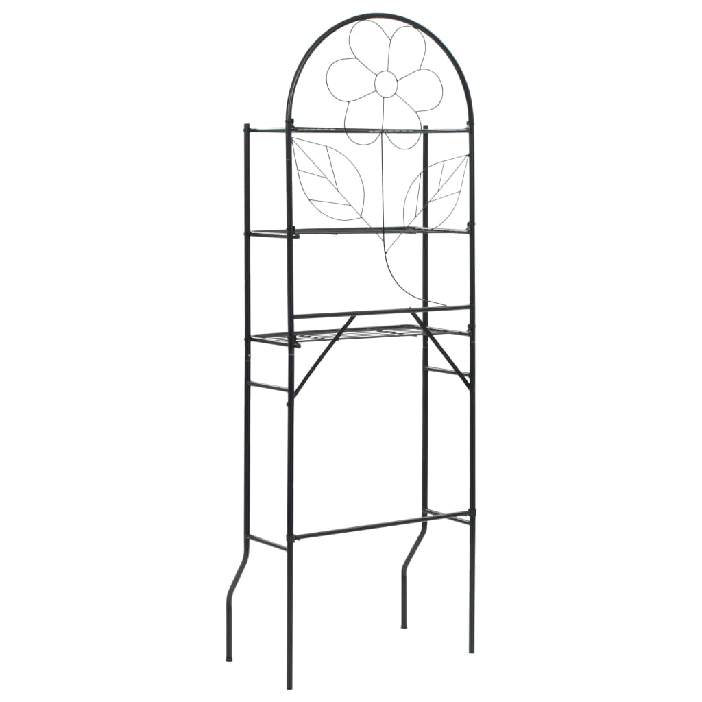 Toilet Rack Black 60x33x174 cm- Towel Racks & Holders - HomeShopIreland - Home Shop Ireland - Towel Racks & Holders - Toilet Rack Black 60x33x174 cm