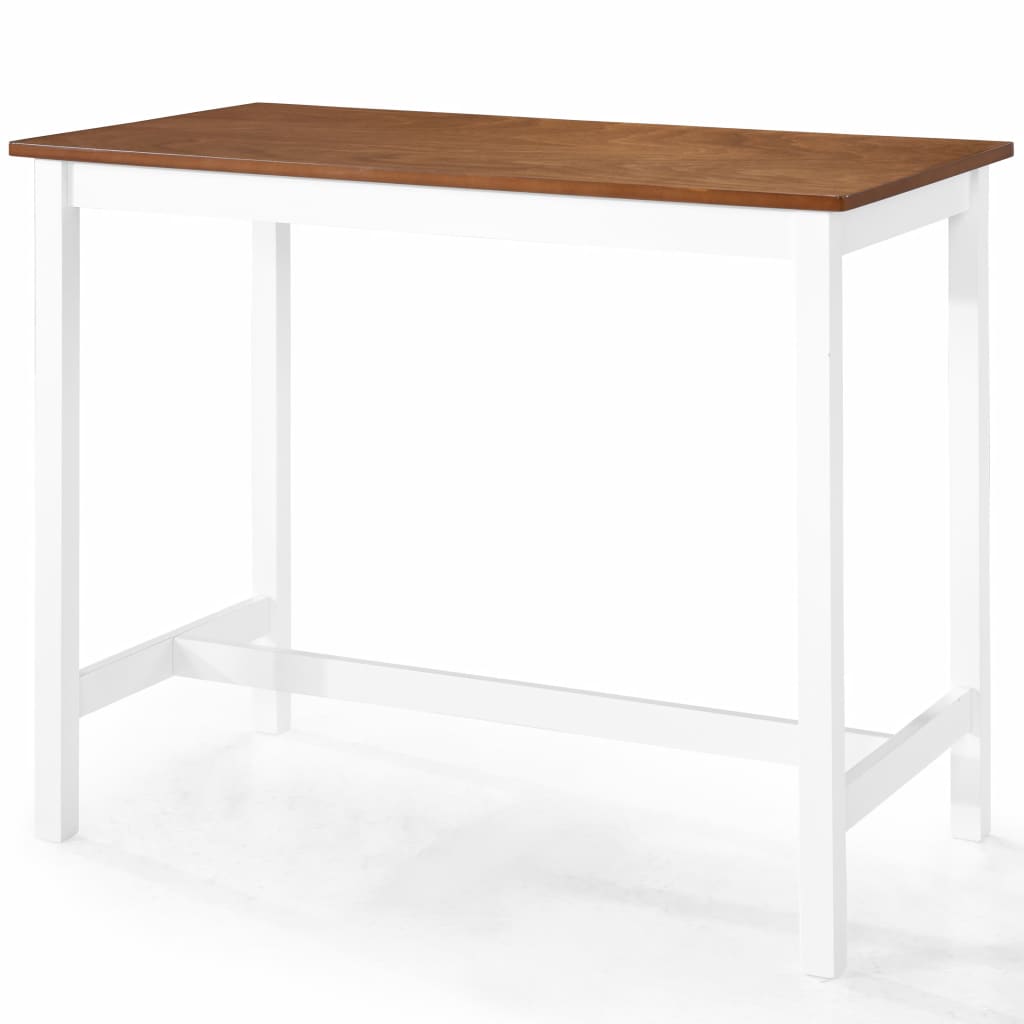 Bar Table and Stool Set 5 Pieces Solid Wood- Kitchen & Dining Furniture Sets - HomeShopIreland - Home Shop Ireland - Kitchen & Dining Furniture Sets - Bar Table and Stool Set 5 Pieces Solid Wood
