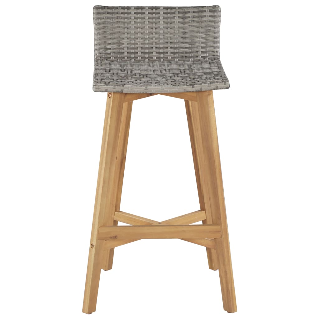 Bar Chairs 2 pcs Solid Acacia Wood- Table & Bar Stools - HomeShopIreland - Home Shop Ireland - Table & Bar Stools - Bar Chairs 2 pcs Solid Acacia Wood