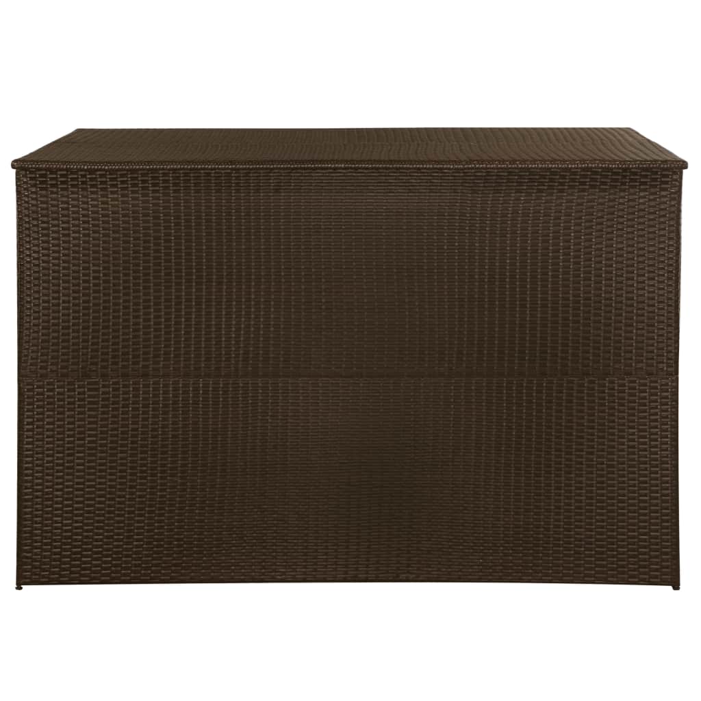 Garden Storage Box Brown 150x100x100 cm Poly Rattan- Outdoor Storage Boxes - HomeShopIreland - Home Shop Ireland - Outdoor Storage Boxes - Garden Storage Box Brown 150x100x100 cm Poly Rattan