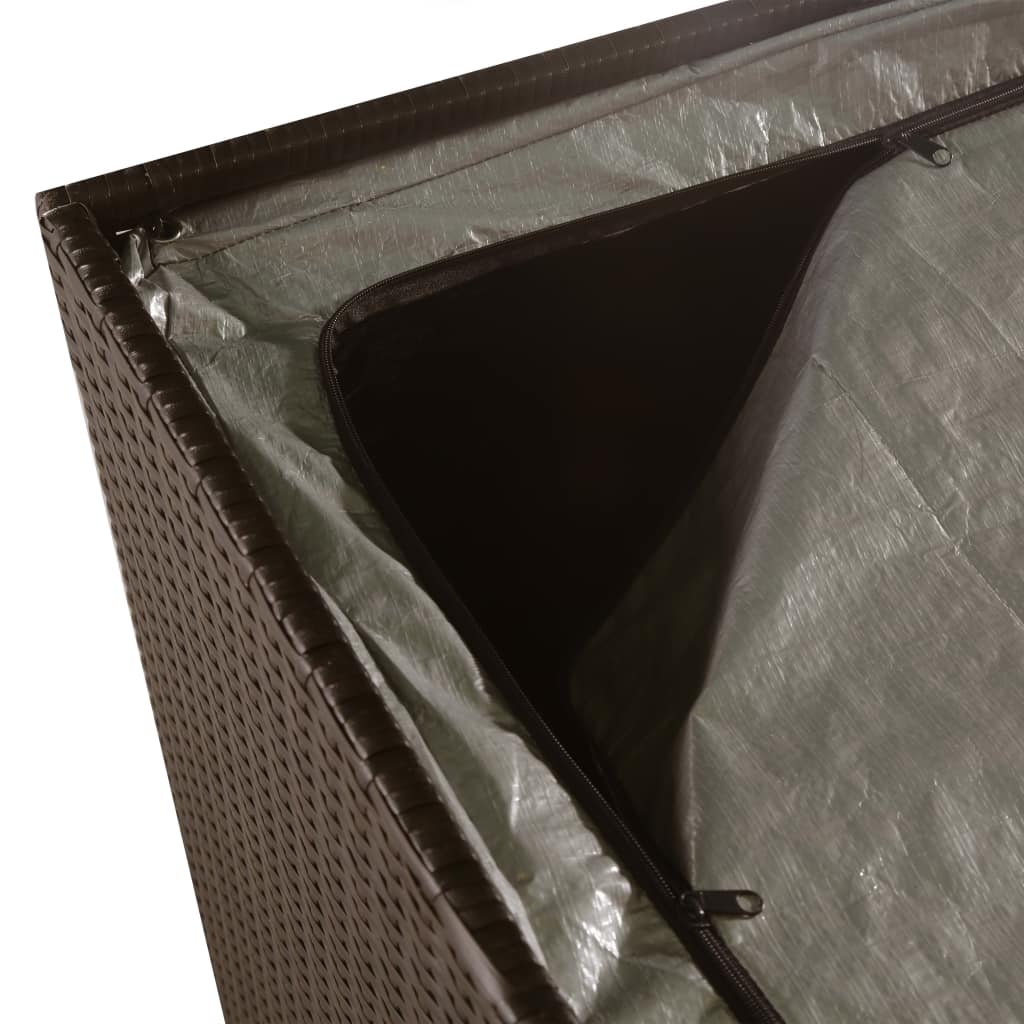 Garden Storage Box Brown 150x100x100 cm Poly Rattan- Outdoor Storage Boxes - HomeShopIreland - Home Shop Ireland - Outdoor Storage Boxes - Garden Storage Box Brown 150x100x100 cm Poly Rattan