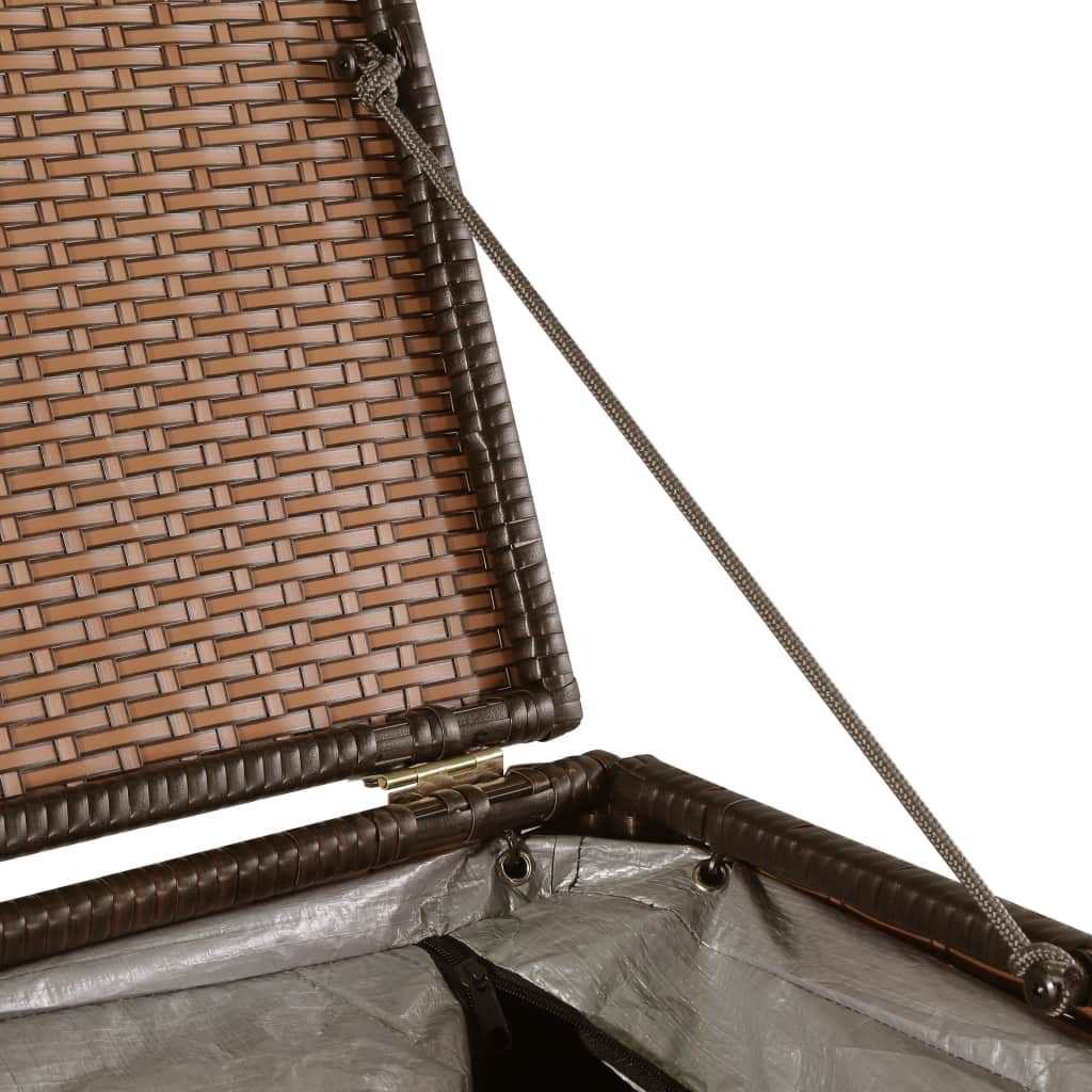 Garden Storage Box Brown 150x100x100 cm Poly Rattan- Outdoor Storage Boxes - HomeShopIreland - Home Shop Ireland - Outdoor Storage Boxes - Garden Storage Box Brown 150x100x100 cm Poly Rattan