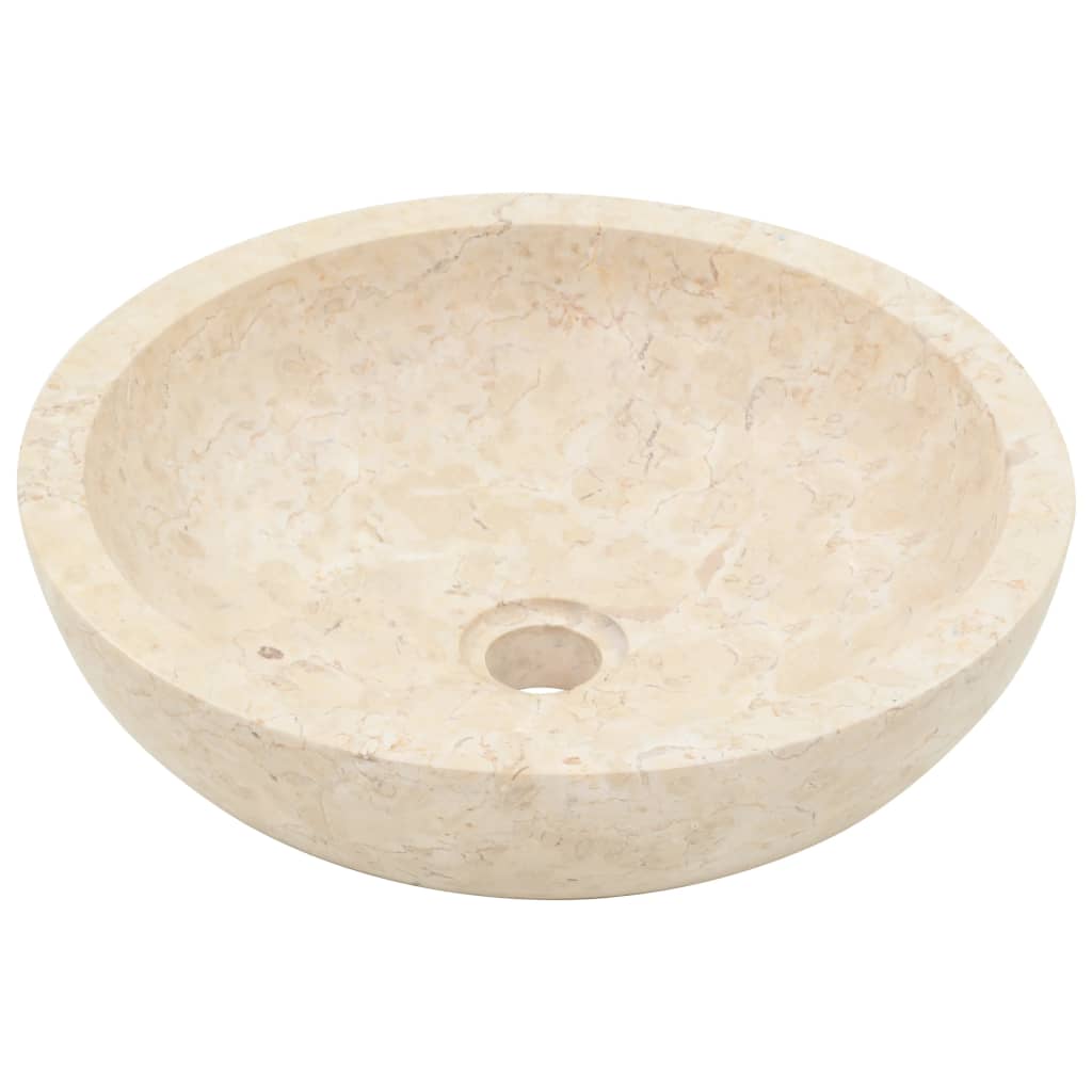 Sink 40x12 cm Marble Cream- Bathroom Basins - HomeShopIreland - Home Shop Ireland - Bathroom Basins - Sink 40x12 cm Marble Cream