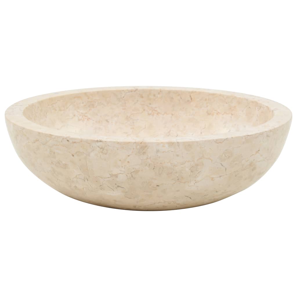 Sink 40x12 cm Marble Cream- Bathroom Basins - HomeShopIreland - Home Shop Ireland - Bathroom Basins - Sink 40x12 cm Marble Cream