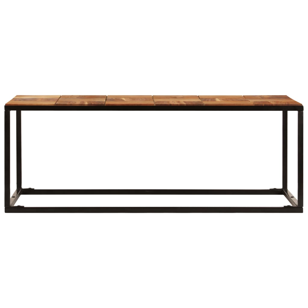 Coffee Table 110x40x60 cm Solid Acacia Wood and Steel- Coffee Tables - HomeShopIreland - Home Shop Ireland - Coffee Tables - Coffee Table 110x40x60 cm Solid Acacia Wood and Steel