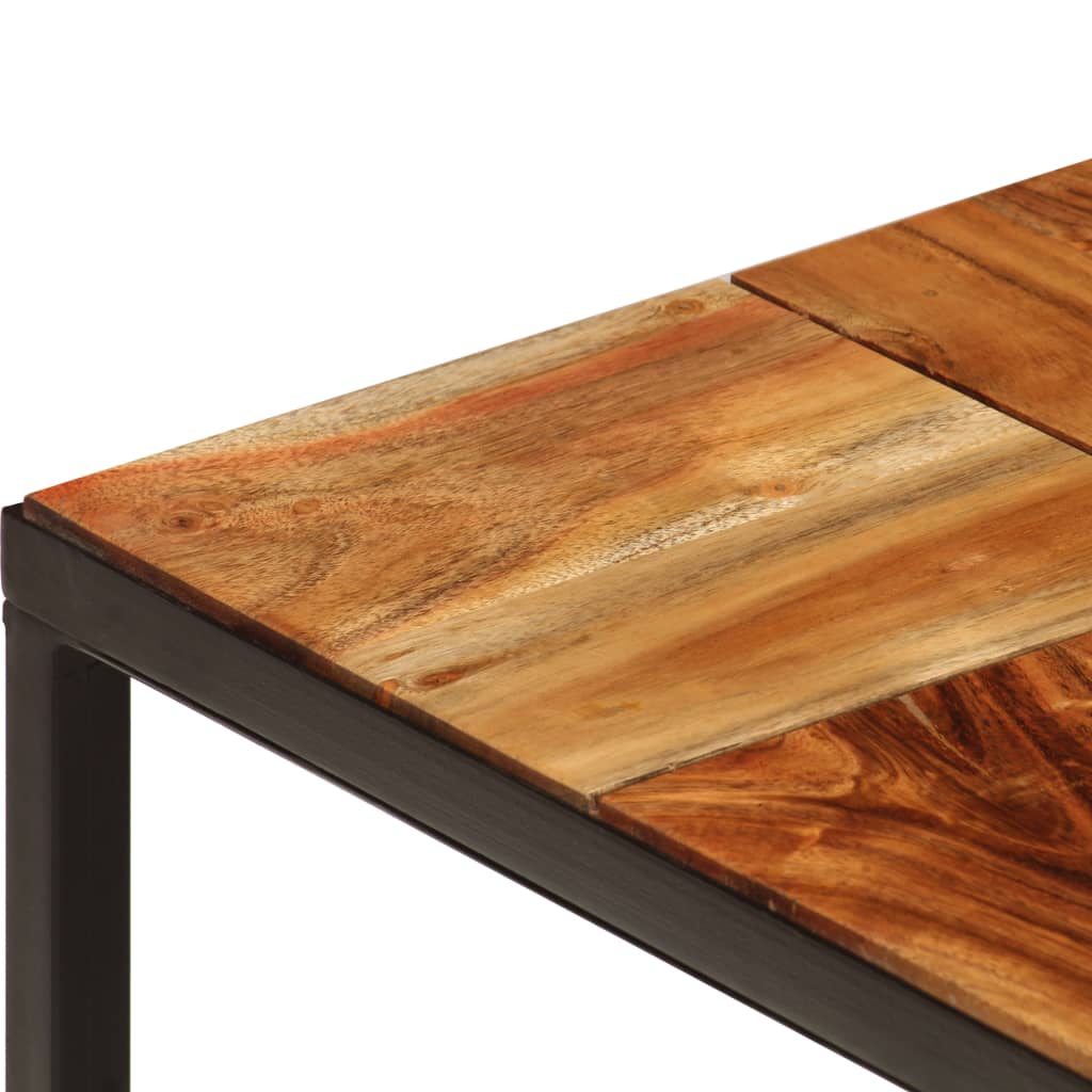 Coffee Table 110x40x60 cm Solid Acacia Wood and Steel- Coffee Tables - HomeShopIreland - Home Shop Ireland - Coffee Tables - Coffee Table 110x40x60 cm Solid Acacia Wood and Steel