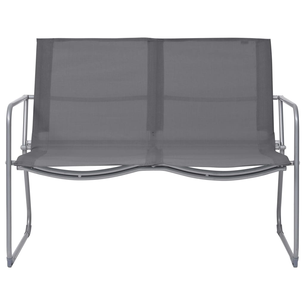 4 Piece Garden Lounge Set Fabric & Steel Grey- Outdoor Furniture Sets - HomeShopIreland - Home Shop Ireland - Outdoor Furniture Sets - 4 Piece Garden Lounge Set Fabric & Steel Grey