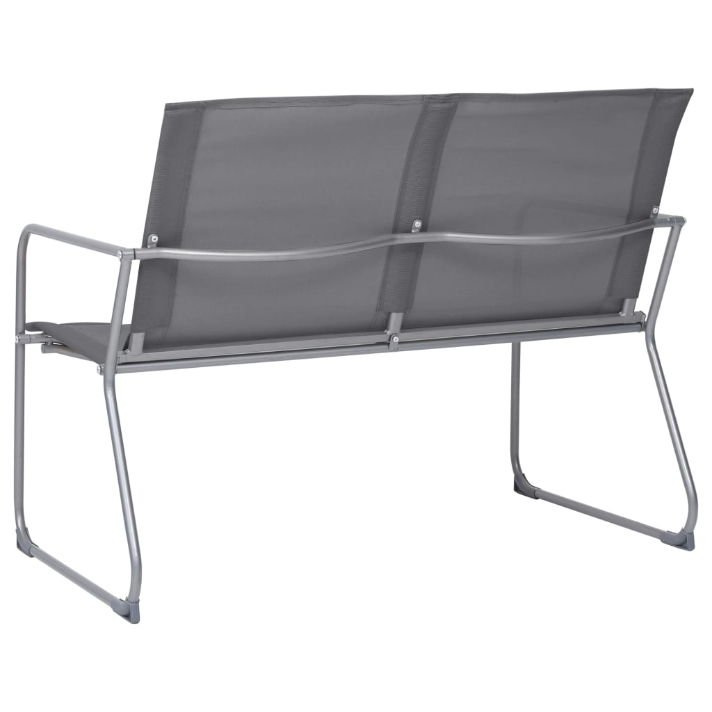 4 Piece Garden Lounge Set Fabric & Steel Grey- Outdoor Furniture Sets - HomeShopIreland - Home Shop Ireland - Outdoor Furniture Sets - 4 Piece Garden Lounge Set Fabric & Steel Grey