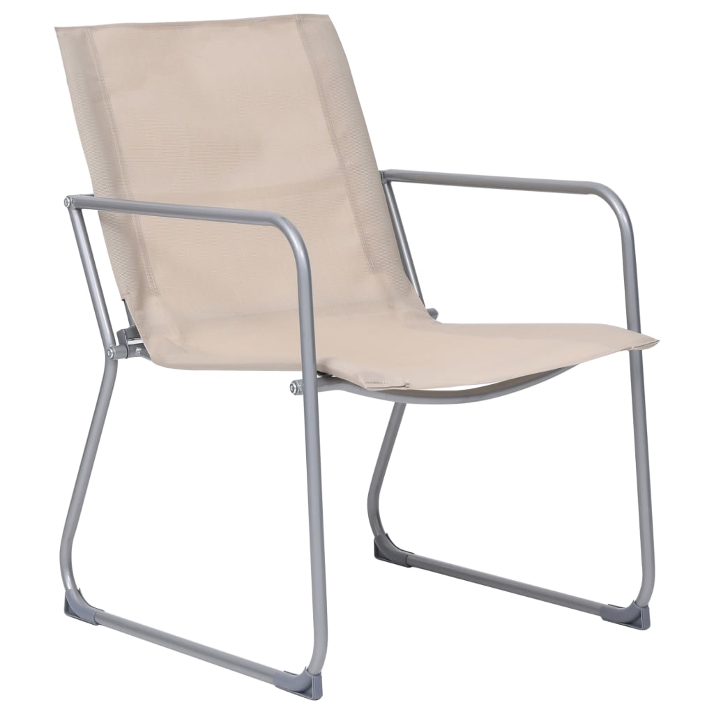 4 Piece Garden Lounge Set Fabric & Steel Cream- Outdoor Furniture Sets - HomeShopIreland - Home Shop Ireland - Outdoor Furniture Sets - 4 Piece Garden Lounge Set Fabric & Steel Cream