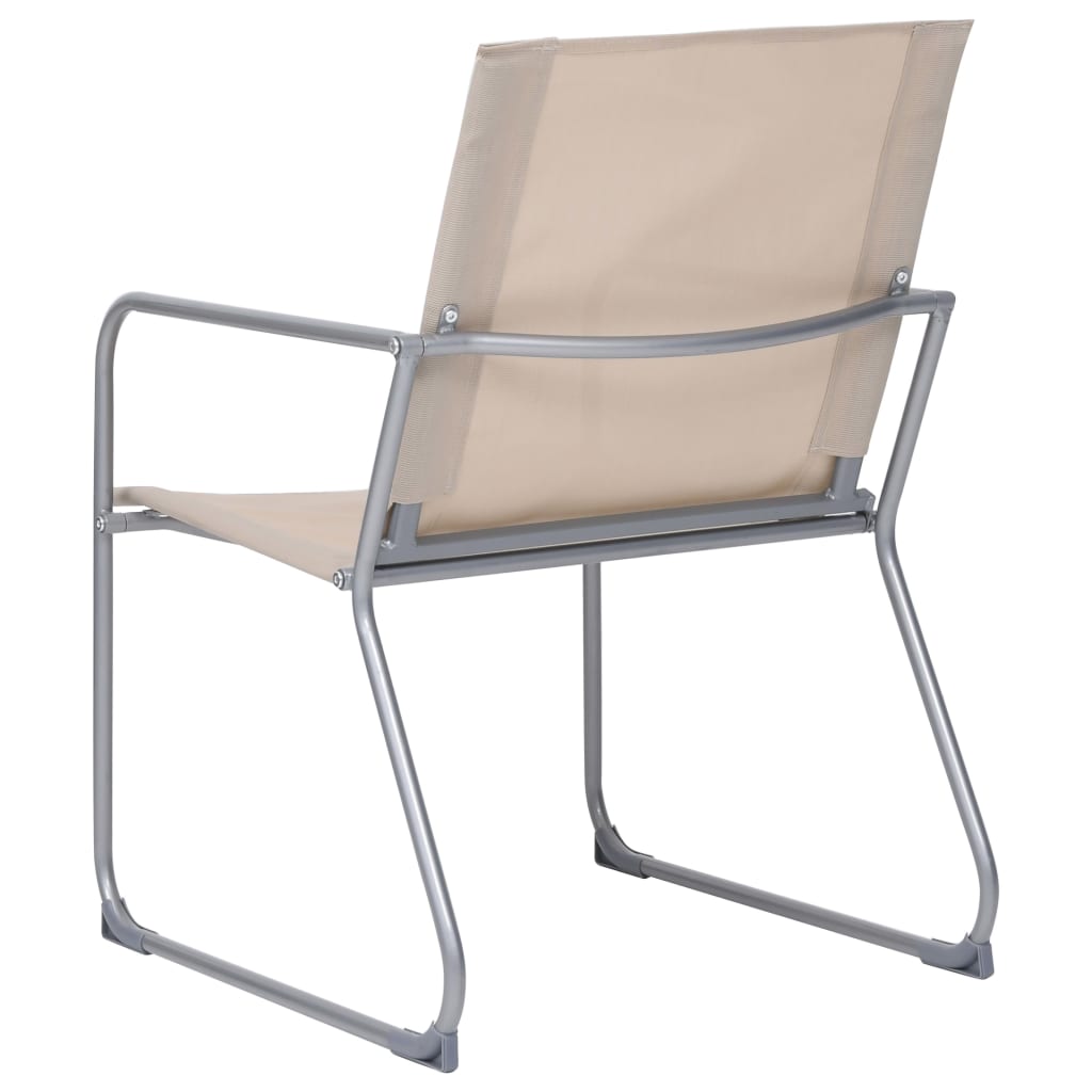 4 Piece Garden Lounge Set Fabric & Steel Cream- Outdoor Furniture Sets - HomeShopIreland - Home Shop Ireland - Outdoor Furniture Sets - 4 Piece Garden Lounge Set Fabric & Steel Cream