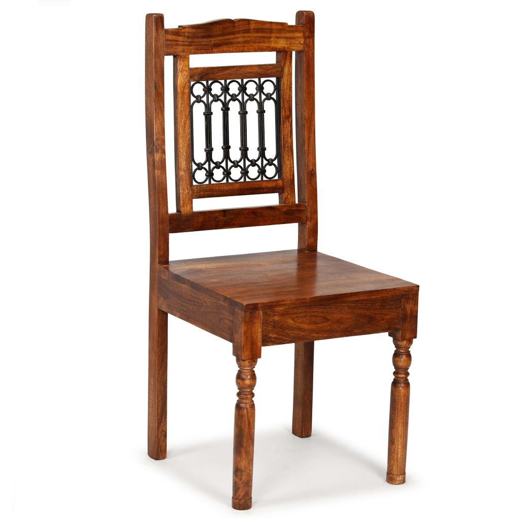 Dining Chairs 4 pcs Solid Wood with Sheesham Finish Classic- Kitchen & Dining Room Chairs - HomeShopIreland - Home Shop Ireland - Kitchen & Dining Room Chairs - Dining Chairs 4 pcs Solid Wood with Sheesham Finish Classic