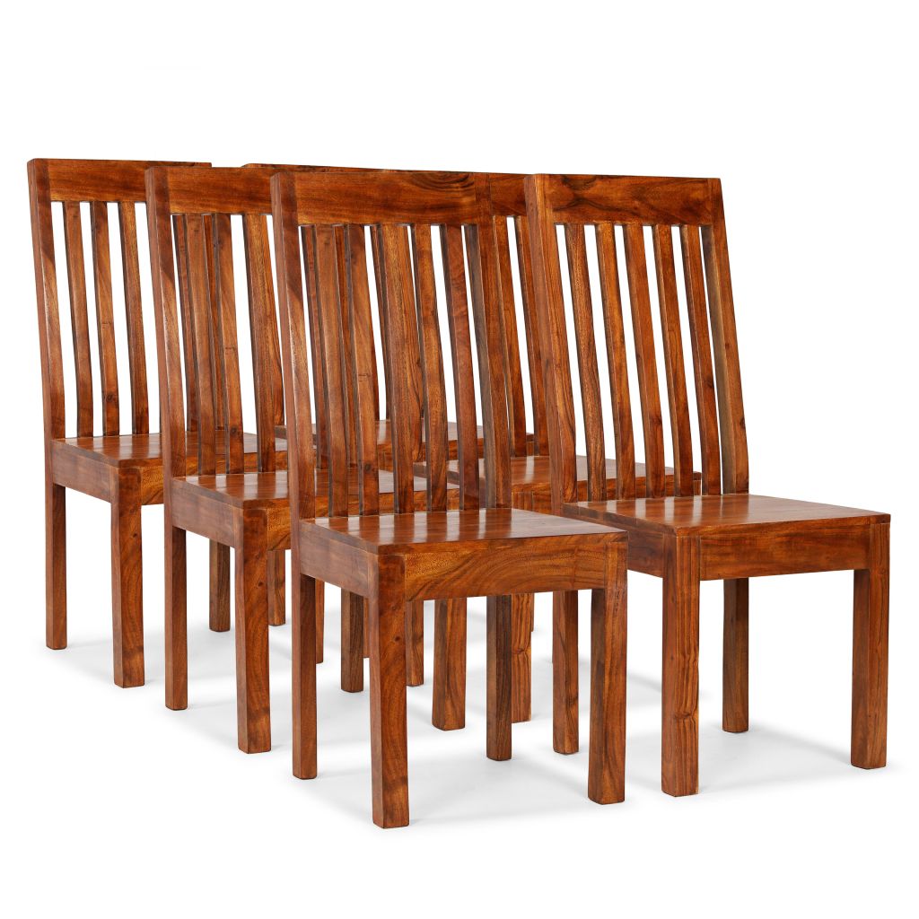 Dining Chairs 6 pcs Solid Wood with Sheesham Finish Modern- Kitchen & Dining Room Chairs - HomeShopIreland - Home Shop Ireland - Kitchen & Dining Room Chairs - Dining Chairs 6 pcs Solid Wood with Sheesham Finish Modern