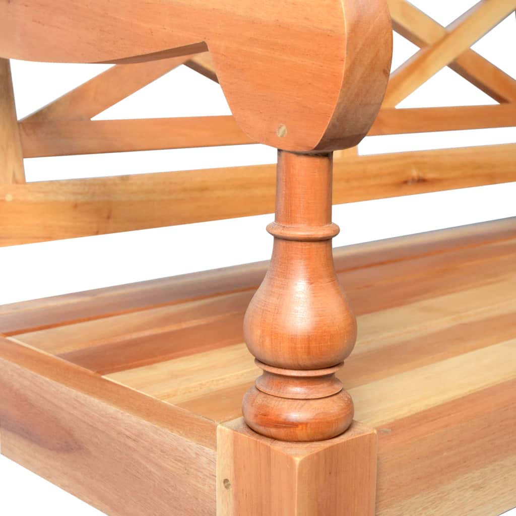 Batavia Bench 98 cm Solid Mahogany Wood Light Brown- Storage & Entryway Benches - HomeShopIreland - Home Shop Ireland - Storage & Entryway Benches - Batavia Bench 98 cm Solid Mahogany Wood Light Brown
