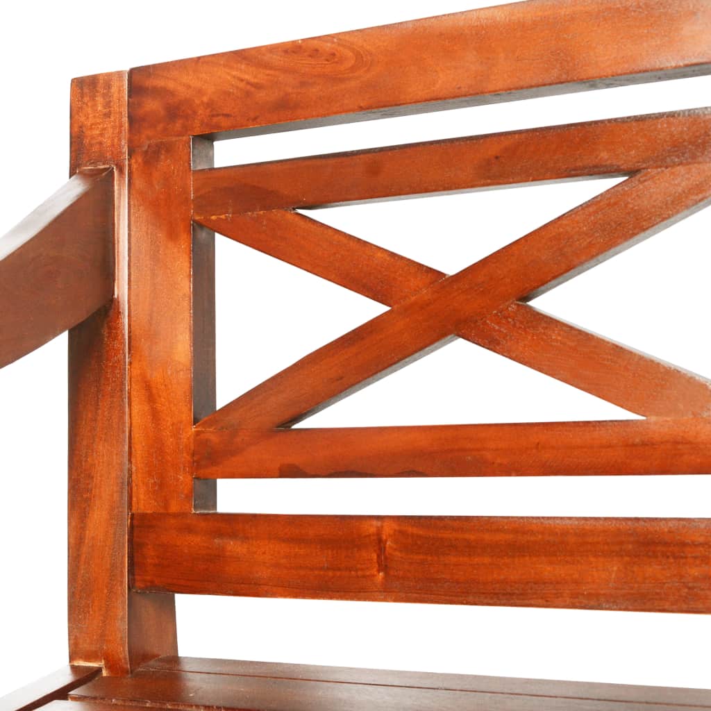 Batavia Bench 98 cm Solid Mahogany Wood Dark Brown- Storage & Entryway Benches - HomeShopIreland - Home Shop Ireland - Storage & Entryway Benches - Batavia Bench 98 cm Solid Mahogany Wood Dark Brown