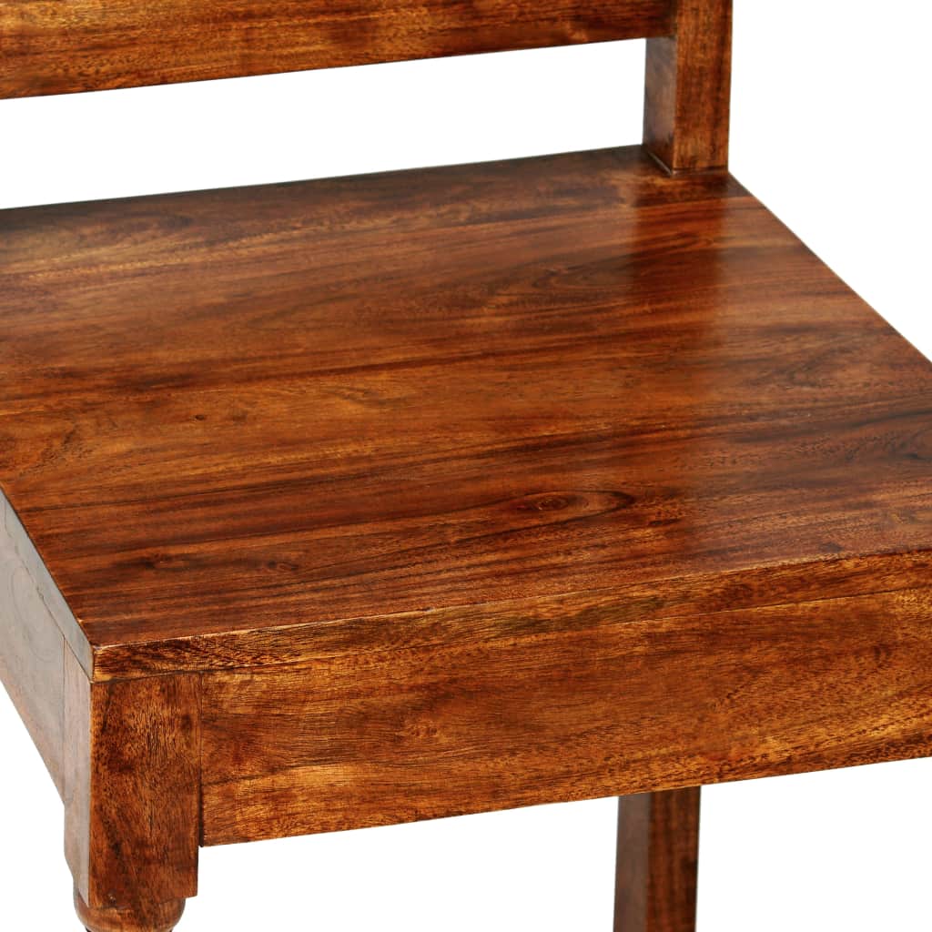 Dining Table Set 5 Piece Solid Acacia Wood with Sheesham Finish- Kitchen & Dining Furniture Sets - HomeShopIreland - Home Shop Ireland - Kitchen & Dining Furniture Sets - Dining Table Set 5 Piece Solid Acacia Wood with Sheesham Finish