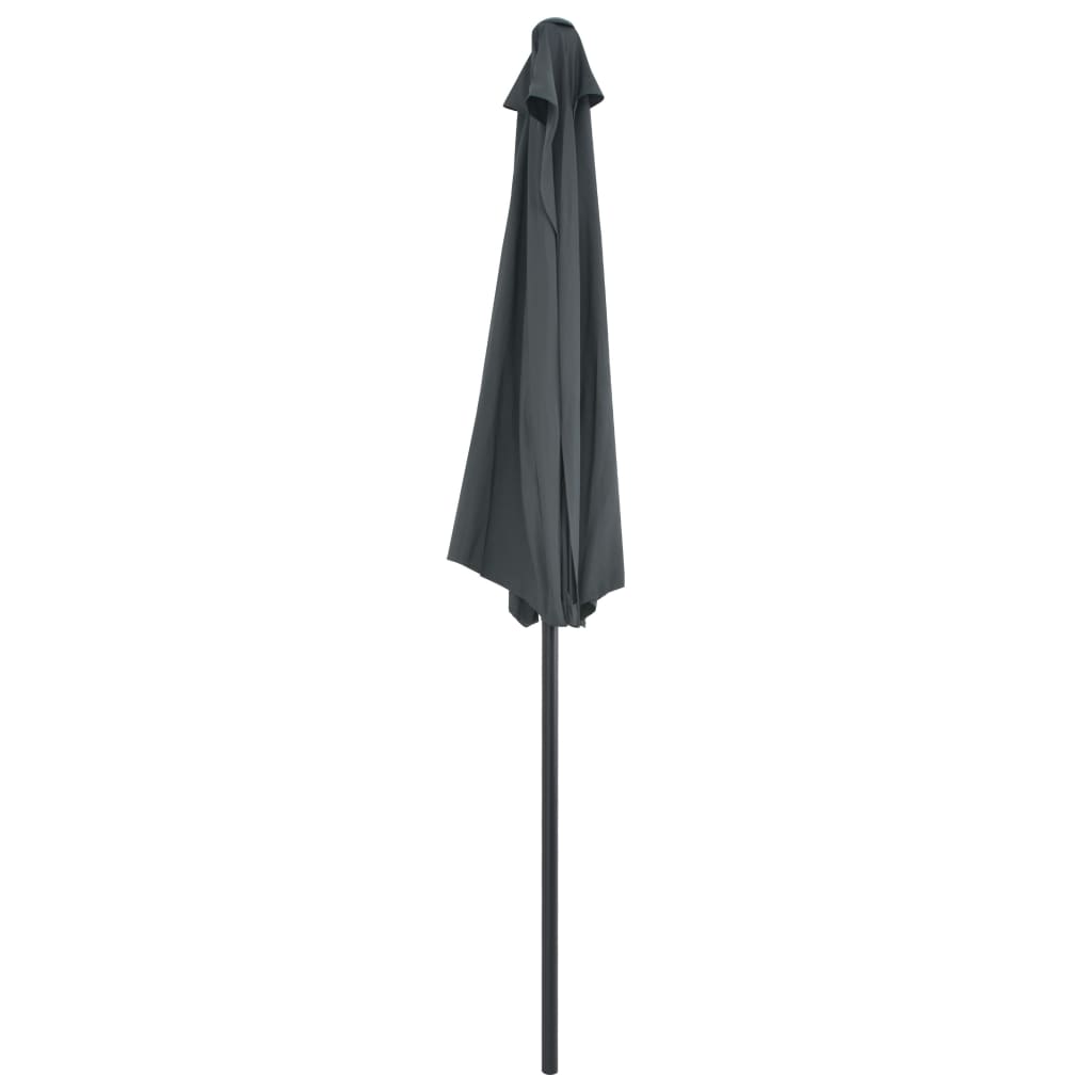 Balcony Parasol with Aluminium Pole Anthracite 270x135 cm Half- Outdoor Umbrellas & Sunshades - HomeShopIreland - Home Shop Ireland - Outdoor Umbrellas & Sunshades - Balcony Parasol with Aluminium Pole Anthracite 270x135 cm Half