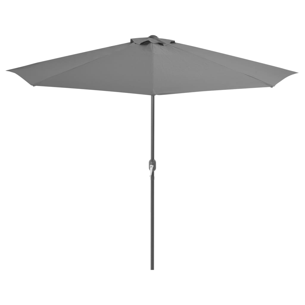 Balcony Parasol with Aluminium Pole Anthracite 300x150 cm Half- Outdoor Umbrellas & Sunshades - HomeShopIreland - Home Shop Ireland - Outdoor Umbrellas & Sunshades - Balcony Parasol with Aluminium Pole Anthracite 300x150 cm Half