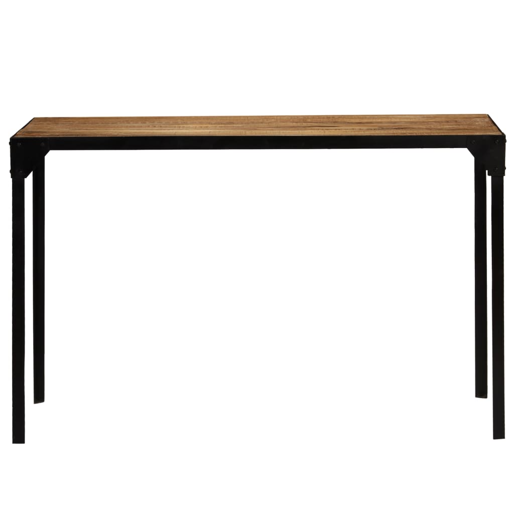 Dining Table Solid Rough Mange Wood and Steel 120 cm- Kitchen & Dining Room Tables - HomeShopIreland - Home Shop Ireland - Kitchen & Dining Room Tables - Dining Table Solid Rough Mange Wood and Steel 120 cm