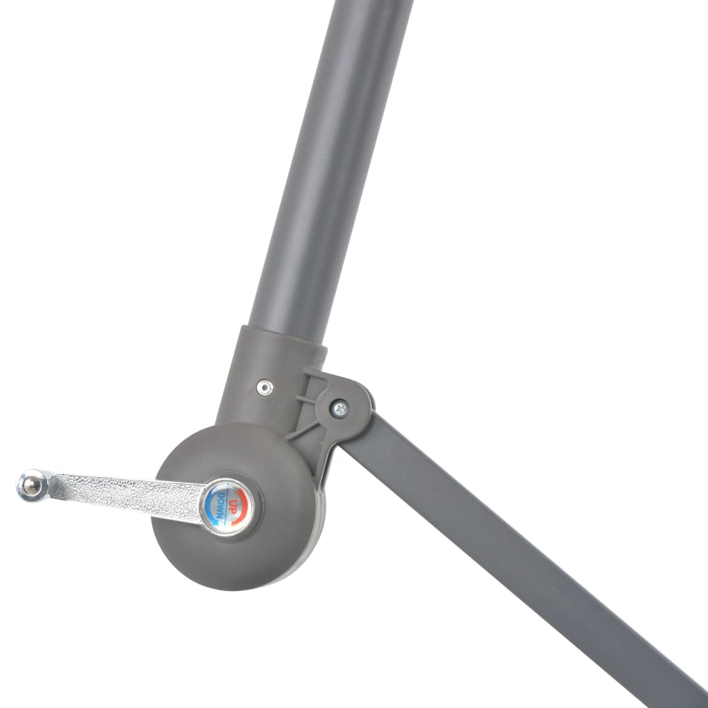 Cantilever Umbrella with Aluminium Pole 350 cm Taupe- Outdoor Umbrellas & Sunshades - HomeShopIreland - Home Shop Ireland - Outdoor Umbrellas & Sunshades - Cantilever Umbrella with Aluminium Pole 350 cm Taupe