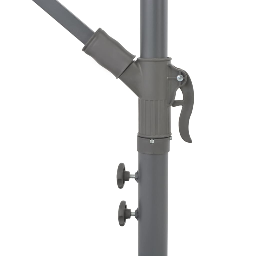 Cantilever Umbrella with Aluminium Pole 350 cm Taupe- Outdoor Umbrellas & Sunshades - HomeShopIreland - Home Shop Ireland - Outdoor Umbrellas & Sunshades - Cantilever Umbrella with Aluminium Pole 350 cm Taupe