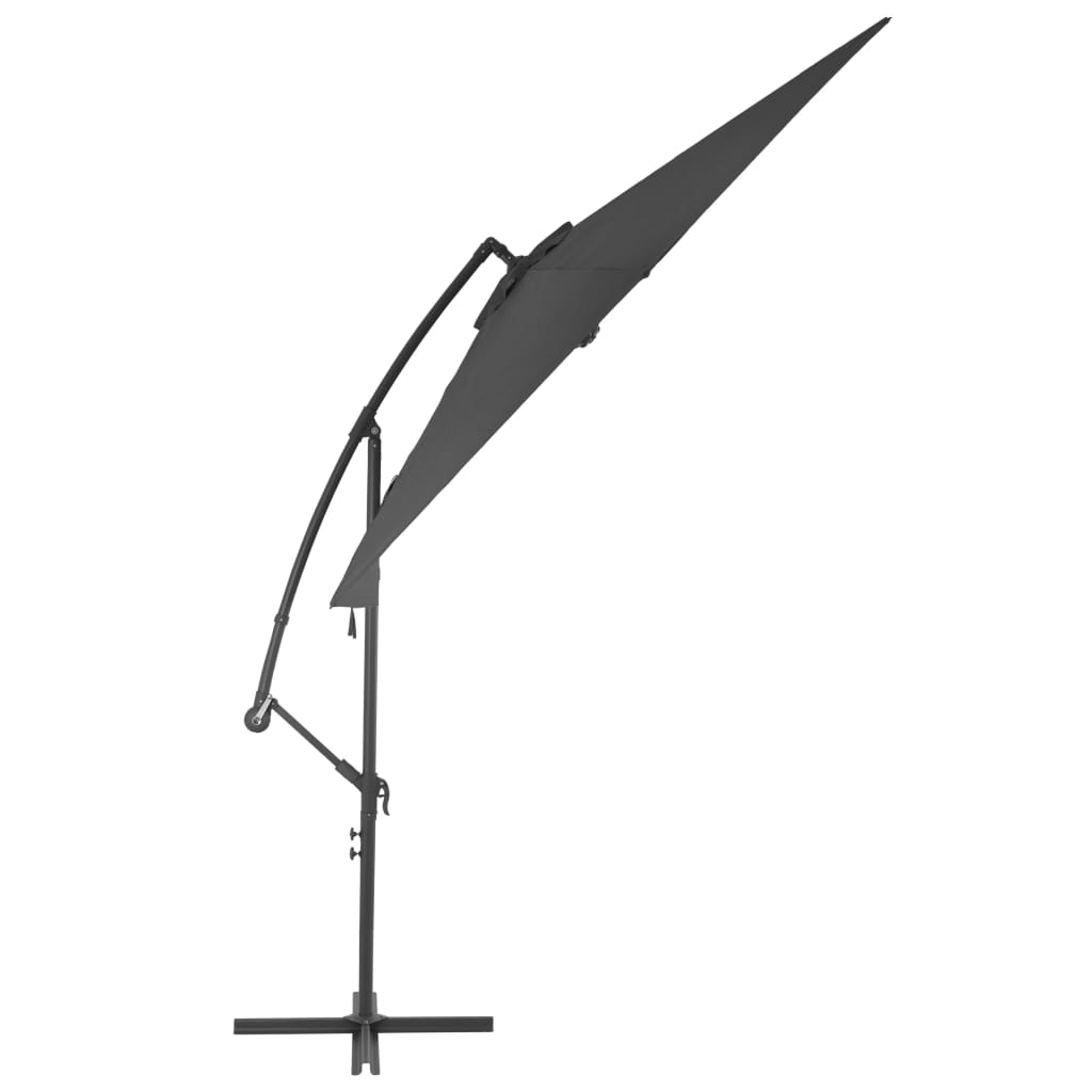 Cantilever Umbrella with Aluminium Pole 300 cm Anthracite- Outdoor Umbrellas & Sunshades - HomeShopIreland - Home Shop Ireland - Outdoor Umbrellas & Sunshades - Cantilever Umbrella with Aluminium Pole 300 cm Anthracite