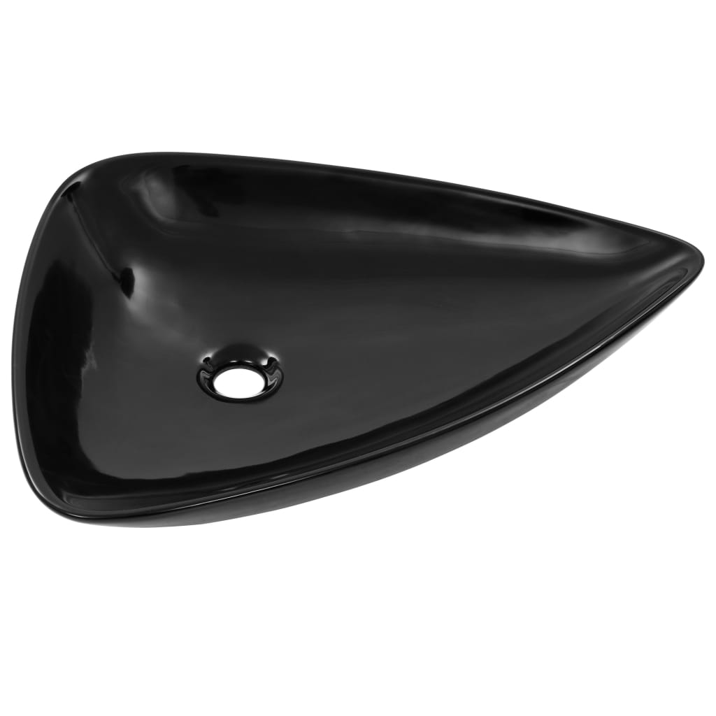 Basin Ceramic Black Triangle 645x455x115 mm- Bathroom Basins - HomeShopIreland - Home Shop Ireland - Bathroom Basins - Basin Ceramic Black Triangle 645x455x115 mm