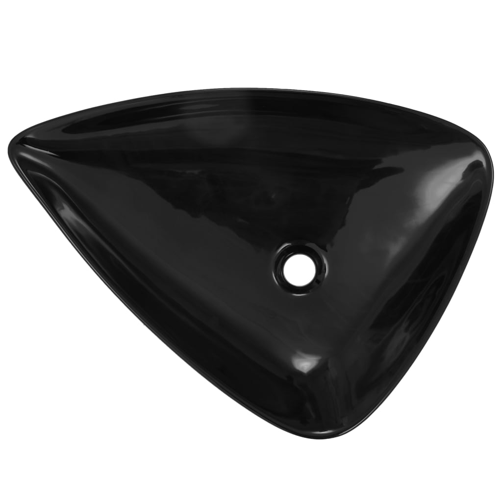 Basin Ceramic Black Triangle 645x455x115 mm- Bathroom Basins - HomeShopIreland - Home Shop Ireland - Bathroom Basins - Basin Ceramic Black Triangle 645x455x115 mm