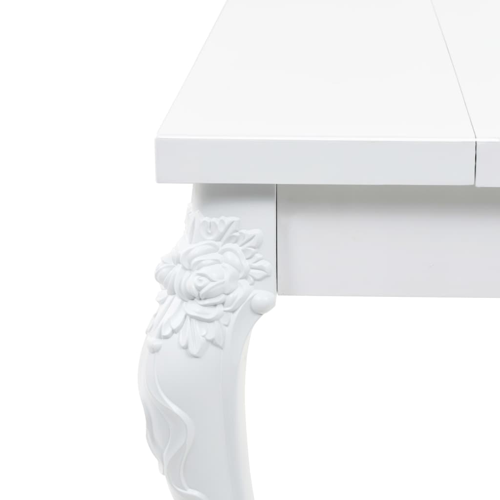 Dining Table 179x89x81 cm High Gloss White- Kitchen & Dining Room Tables - HomeShopIreland - Home Shop Ireland - Kitchen & Dining Room Tables - Dining Table 179x89x81 cm High Gloss White