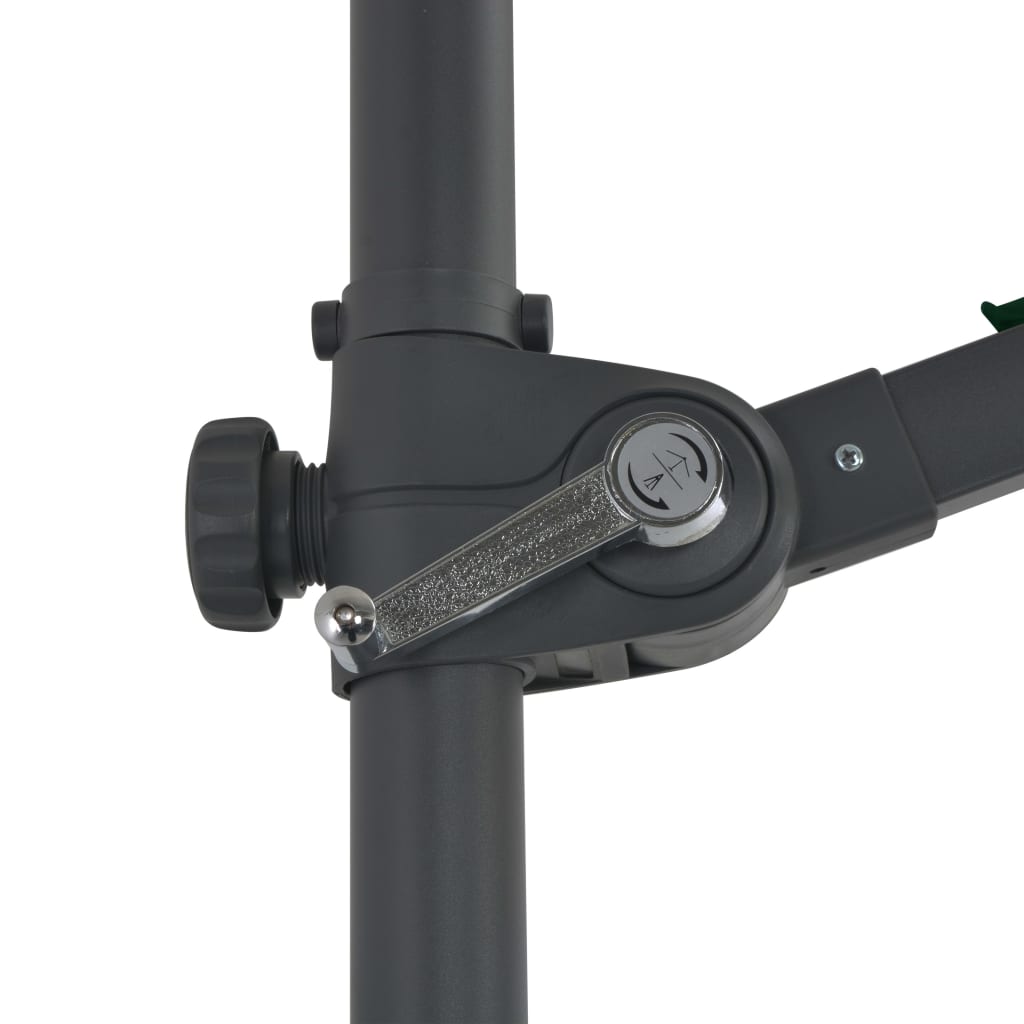 Cantilever Umbrella with Steel Pole Green 300 cm- Outdoor Umbrellas & Sunshades - HomeShopIreland - Home Shop Ireland - Outdoor Umbrellas & Sunshades - Cantilever Umbrella with Steel Pole Green 300 cm