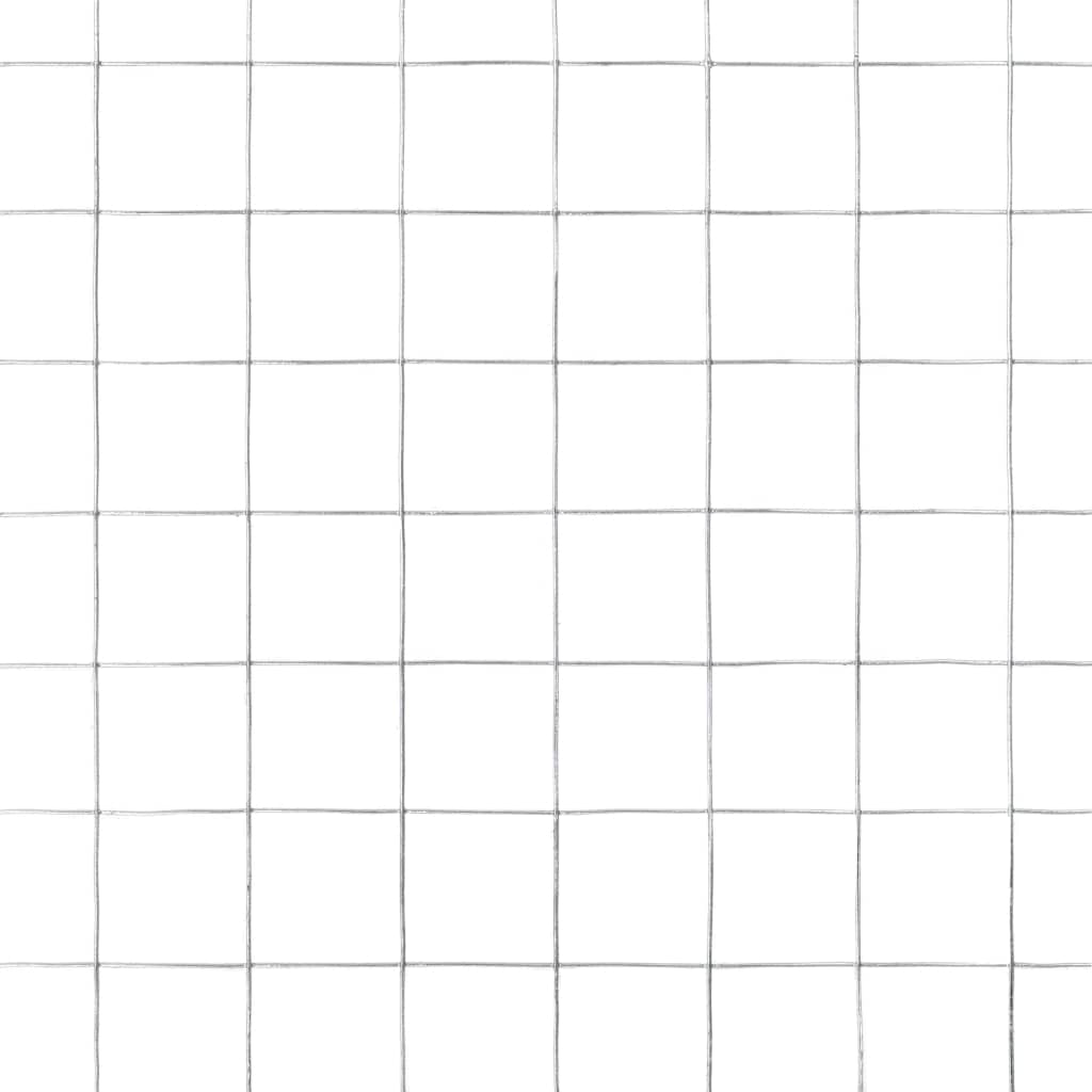 Chicken Wire Fence Galvanised Steel 25x0.5 m Silver- Fence Panels - HomeShopIreland - Home Shop Ireland - Fence Panels - Chicken Wire Fence Galvanised Steel 25x0.5 m Silver