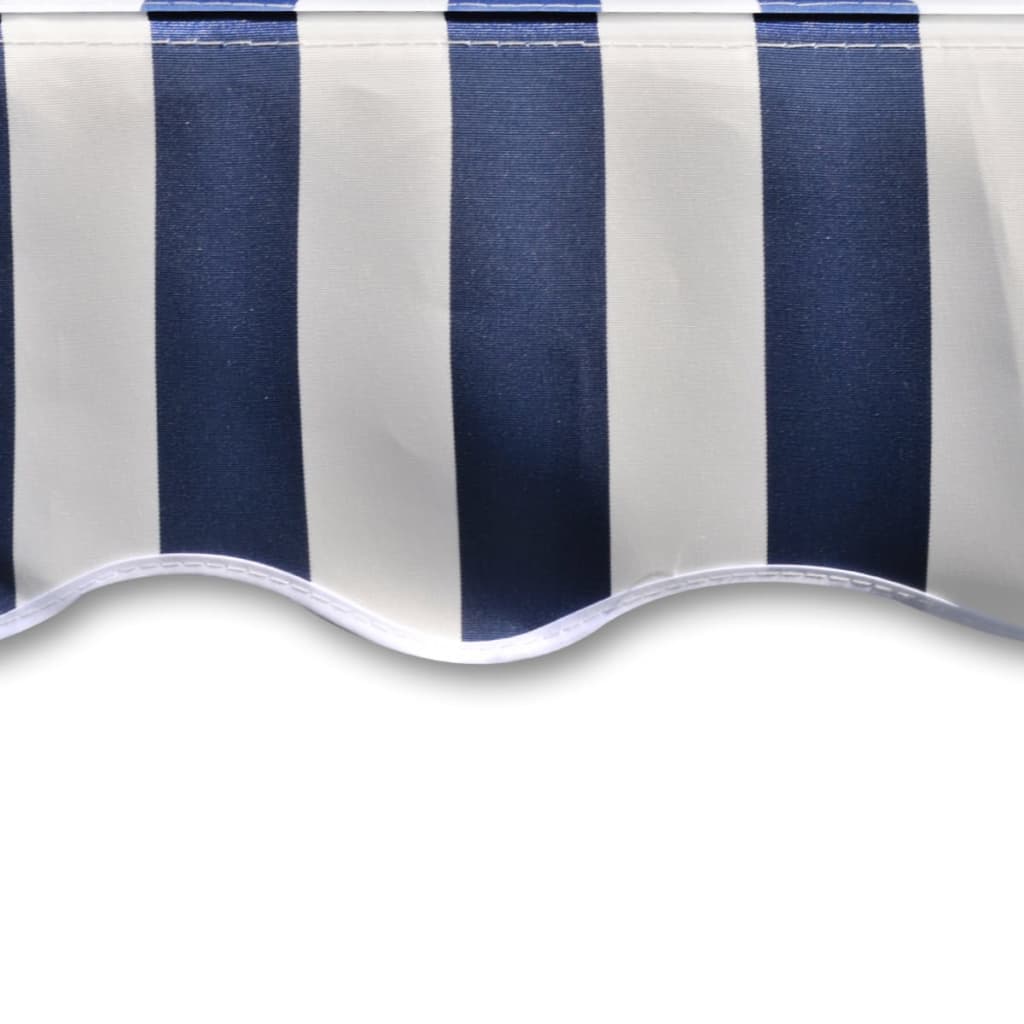 Awning Top Sunshade Canvas Blue & White 350x250 cm- Window & Door Awnings - HomeShopIreland - Home Shop Ireland - Window & Door Awnings - Awning Top Sunshade Canvas Blue & White 350x250 cm