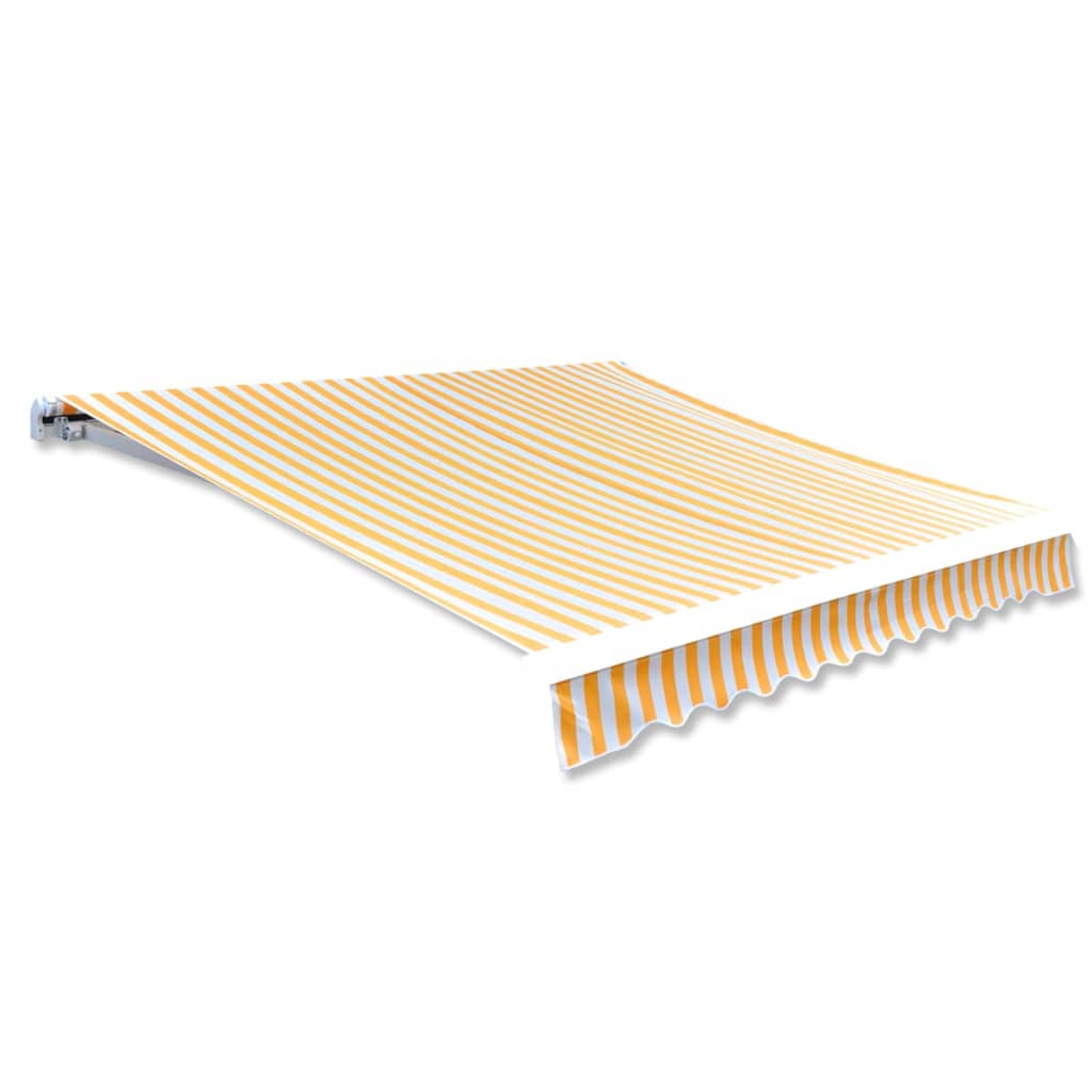 Awning Top Sunshade Canvas Orange & White 350x250 cm- Window & Door Awnings - HomeShopIreland - Home Shop Ireland - Window & Door Awnings - Awning Top Sunshade Canvas Orange & White 350x250 cm