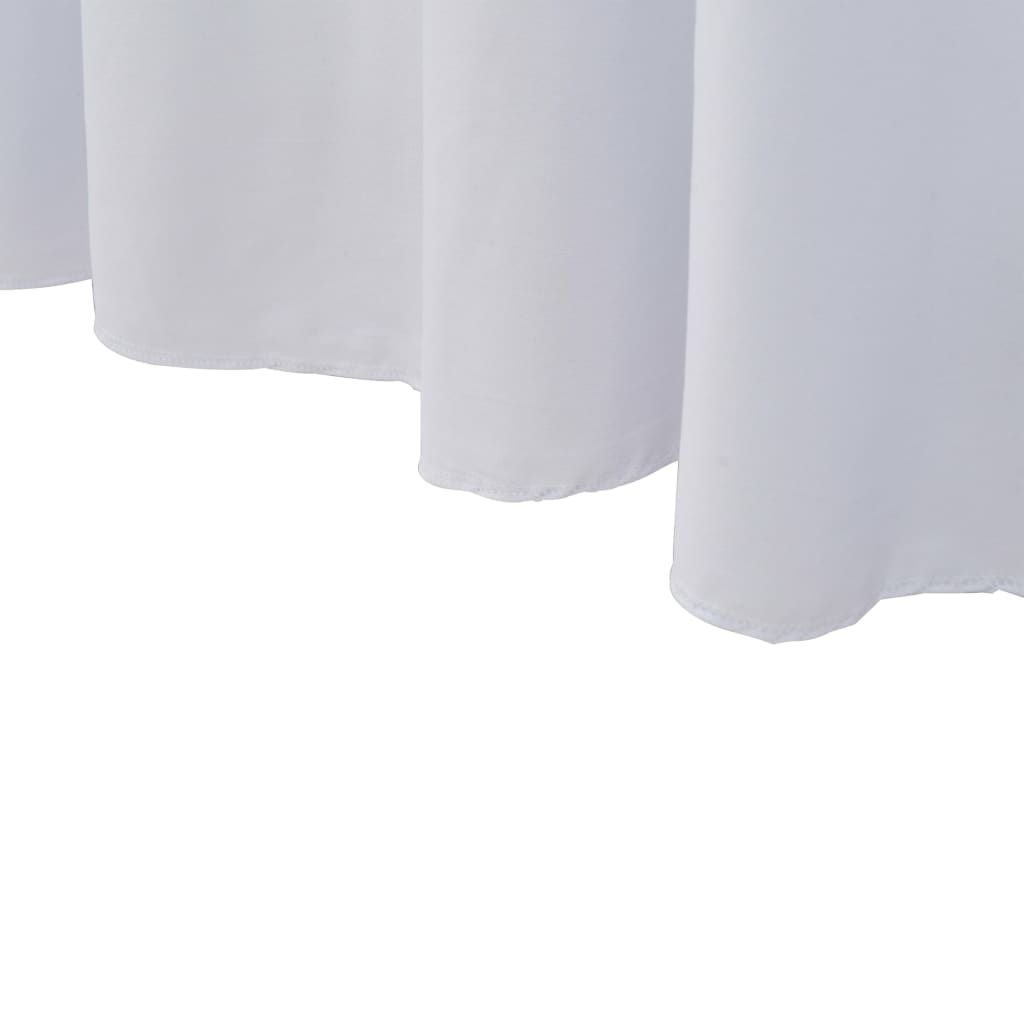 2 pcs Stretch Table Covers with Skirt 120x60,5x74 cm White- Slipcovers - HomeShopIreland - Home Shop Ireland - Slipcovers - 2 pcs Stretch Table Covers with Skirt 120x60,5x74 cm White