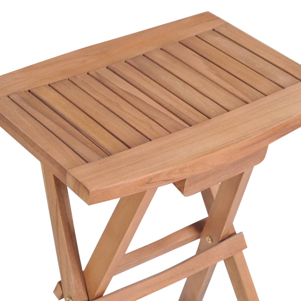 Folding Bar Stools 4 pcs Solid Teak Wood- Outdoor Foot Rests - HomeShopIreland - Home Shop Ireland - Outdoor Foot Rests - Folding Bar Stools 4 pcs Solid Teak Wood