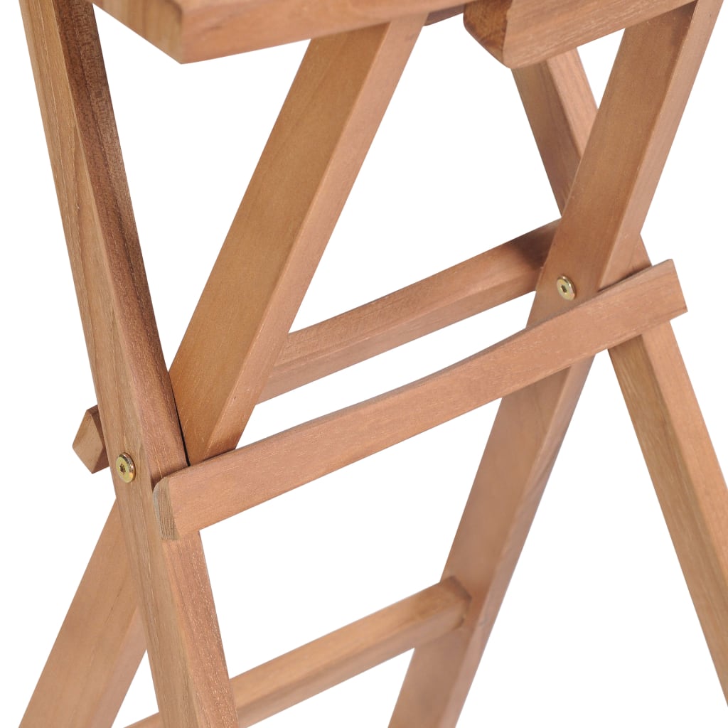 Folding Bar Stools 4 pcs Solid Teak Wood- Outdoor Foot Rests - HomeShopIreland - Home Shop Ireland - Outdoor Foot Rests - Folding Bar Stools 4 pcs Solid Teak Wood