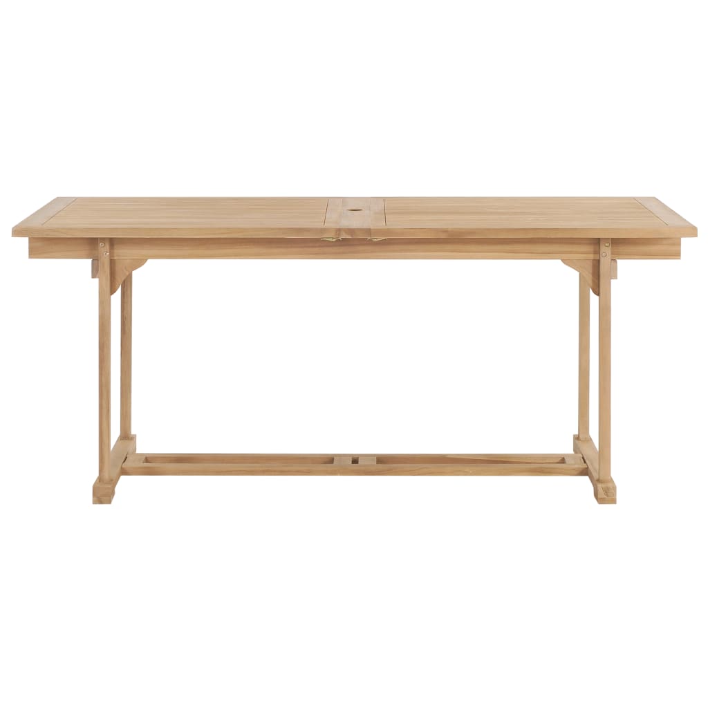 Extending Garden Table 180-280x100x75 cm Solid Teak Wood- Outdoor Tables - HomeShopIreland - Home Shop Ireland - Outdoor Tables - Extending Garden Table 180-280x100x75 cm Solid Teak Wood