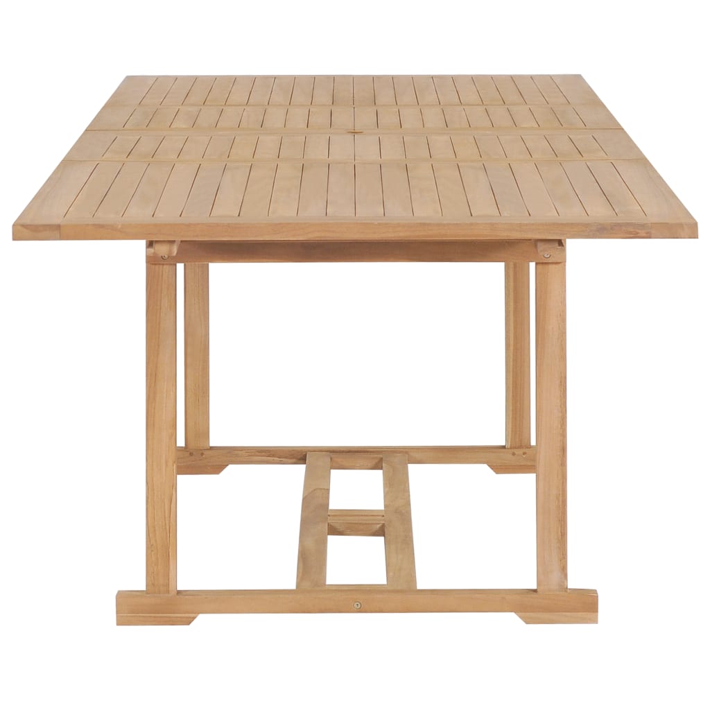 Extending Garden Table 180-280x100x75 cm Solid Teak Wood- Outdoor Tables - HomeShopIreland - Home Shop Ireland - Outdoor Tables - Extending Garden Table 180-280x100x75 cm Solid Teak Wood
