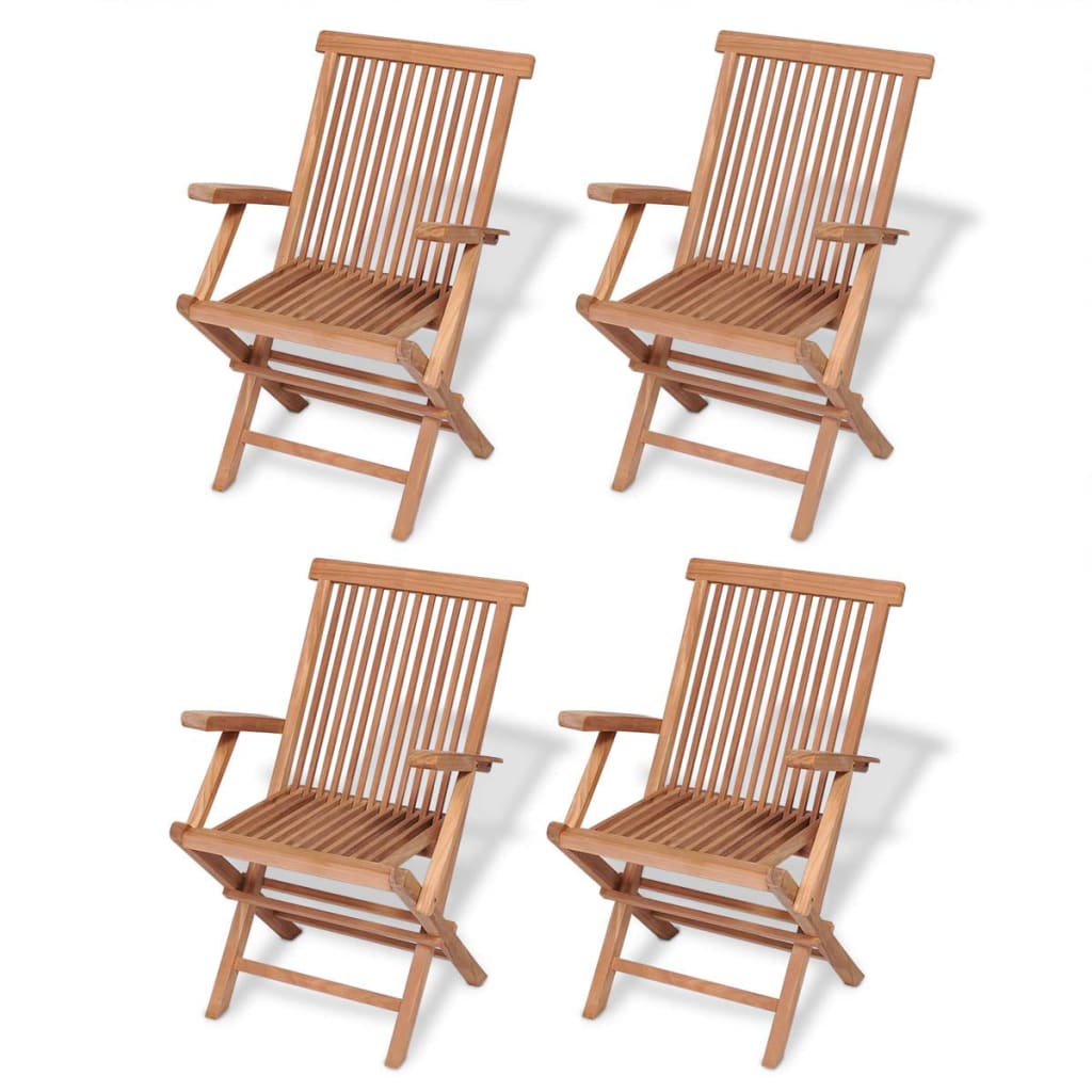 5 Piece Garden Dining Set Solid Teak Wood- Outdoor Furniture Sets - HomeShopIreland - Home Shop Ireland - Outdoor Furniture Sets - 5 Piece Garden Dining Set Solid Teak Wood