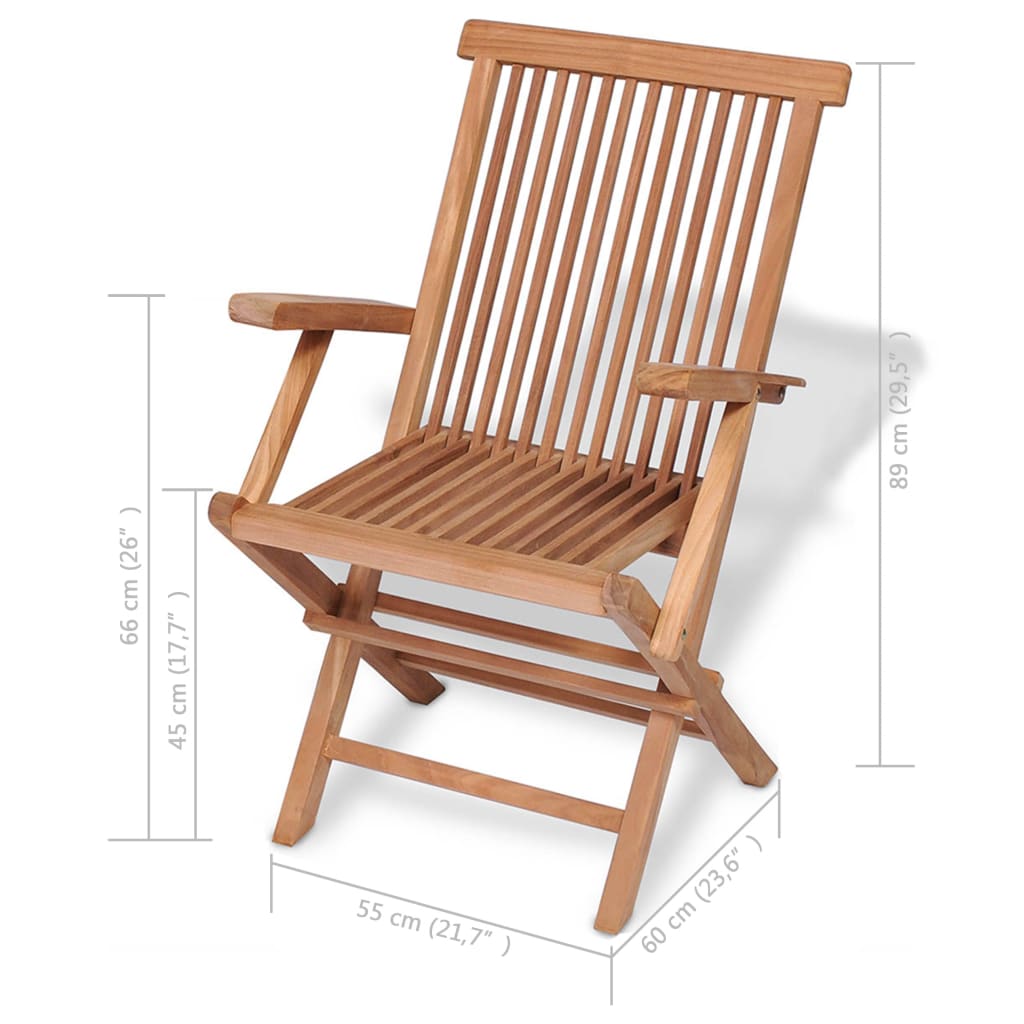 5 Piece Garden Dining Set Solid Teak Wood- Outdoor Furniture Sets - HomeShopIreland - Home Shop Ireland - Outdoor Furniture Sets - 5 Piece Garden Dining Set Solid Teak Wood