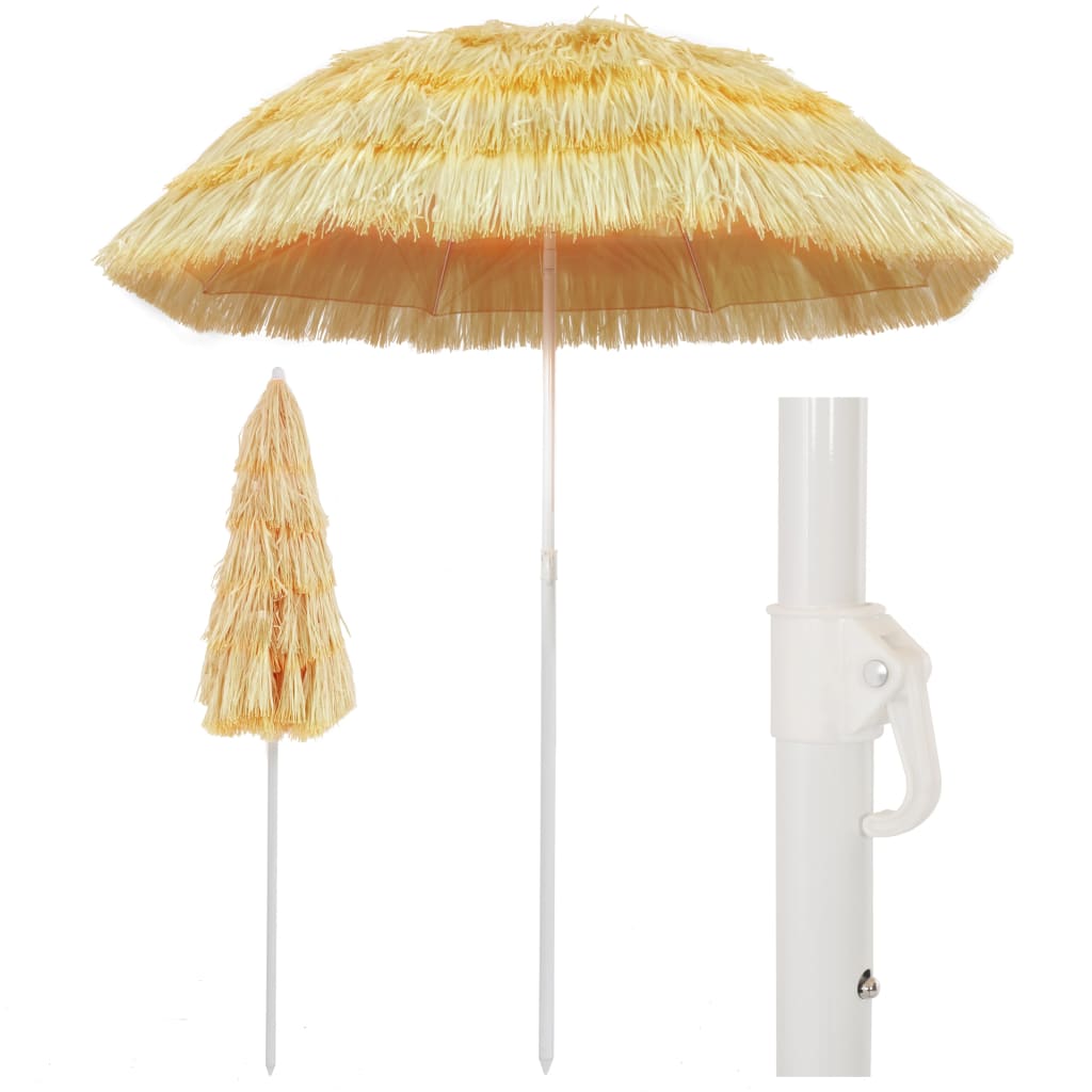 Beach Umbrella Natural 180 cm Hawaii Style- Outdoor Umbrellas & Sunshades - HomeShopIreland - Home Shop Ireland - Outdoor Umbrellas & Sunshades - Beach Umbrella Natural 180 cm Hawaii Style